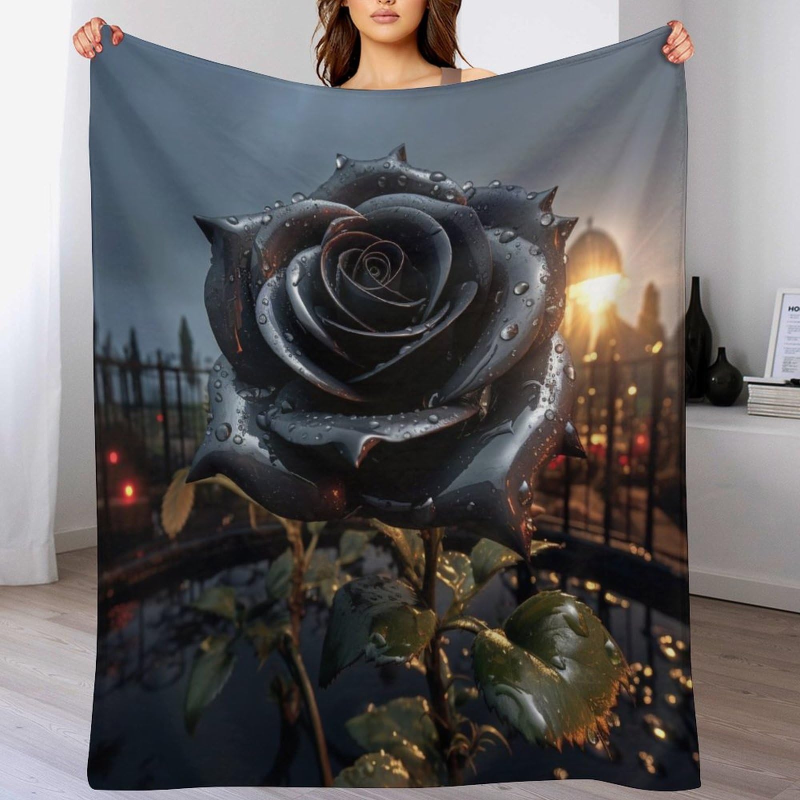 Plaid polaire rose doux anti-froid jeté de canapé flannel 140x180