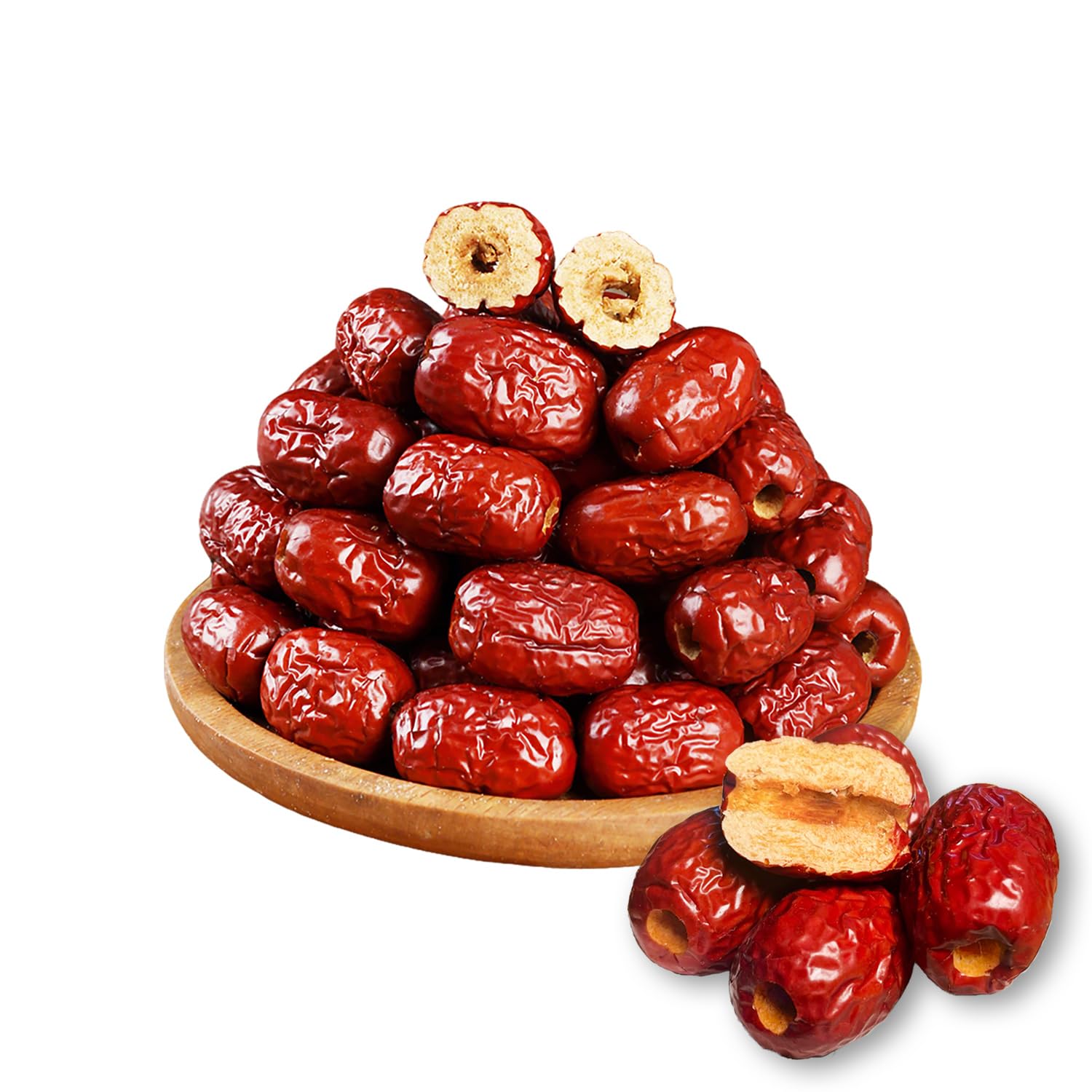 KachiKachi Jujube Dates Pitted-1.1lb/500g/, Big | Sweet | Dried Jujube Fruit Chinese Red Dates, Dried Pitted Date for Cooking//Drinking/Baking/Soup/Home Decor (Standard Bag-500g)
