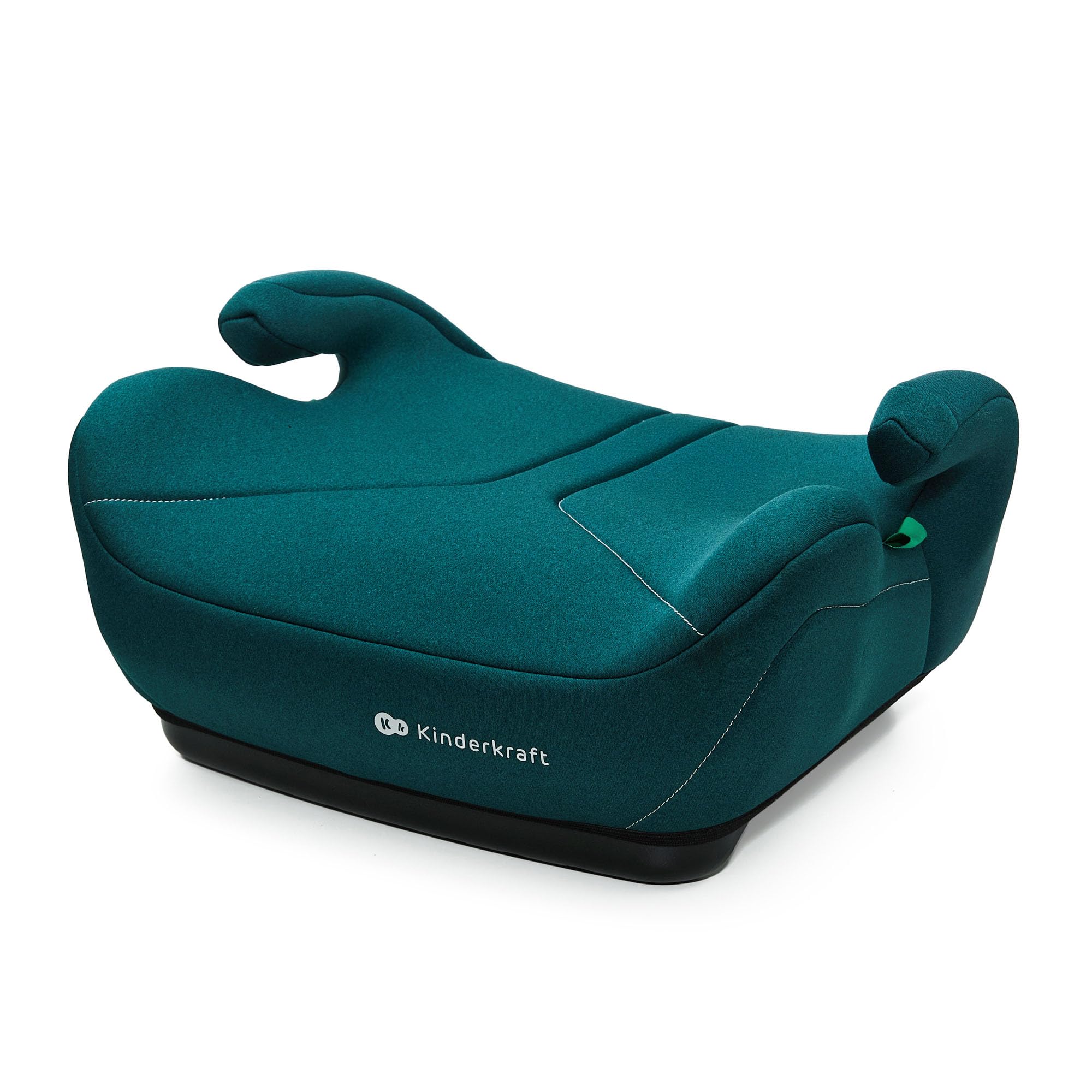 Kinderkraft I-Boost 2 i-Size Car Booster Seat 125-150 cm, Ultra-Light, Comfortable, Safe, Ergonomic Armrests, Easy to Install, Machine Washable, Lightweight 1.2 kg, Green
