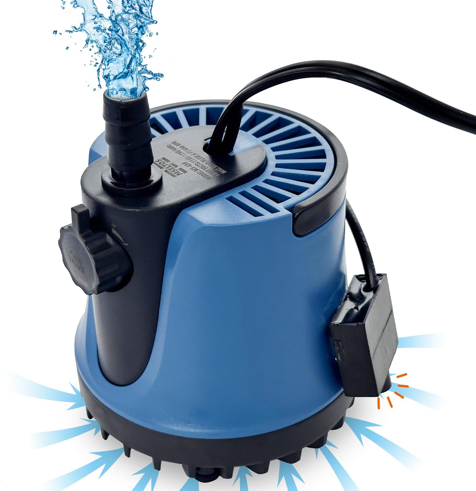 MSELTOS 1/30HP 400 GPH Automatic Small Sump Pump 5 ft Max Head 115V Submersible Pool Cover Water Pump for Swimming Pool Garden Pond Basement, Auto Shut Off