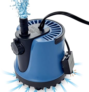 MSELTOS 1/30HP 400 GPH Automatic Small Sump Pump 5 ft Max Head 115V Submersible Pool Cover Water Pump for Swimming Pool Garden Pond Basement, Auto Shut Off