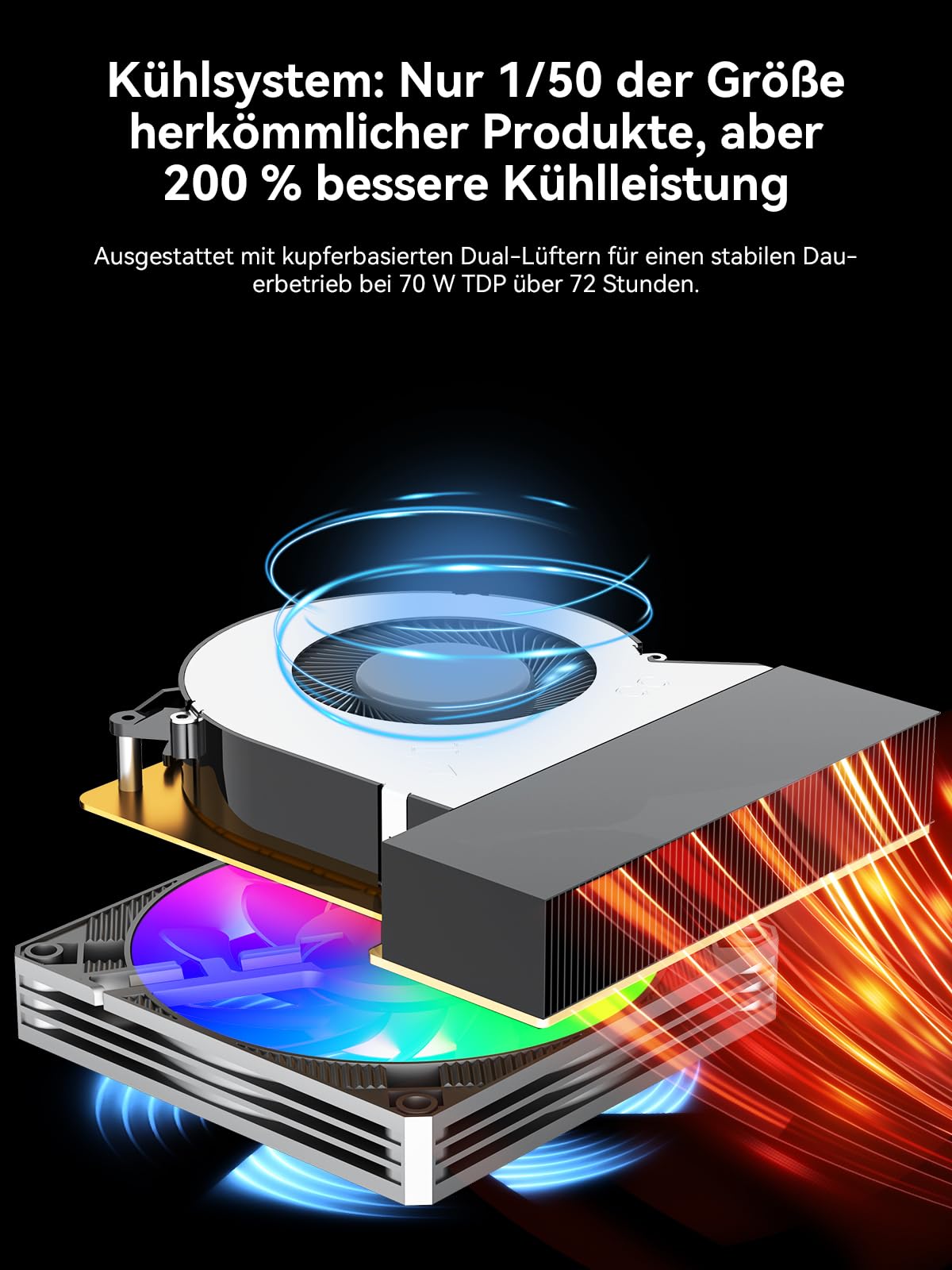 Mini Gaming PC AMD Ryzen 7 H 255 (Upgrade 8745HS, 4.9 GHz), Mini PC barebone (NO DDR, NO SSD) Suppoprt DDR5, PCIE 4.0x4, Micro-PC mit USB4.0|2.5G LAN|Quad 4K Display|Oculink–für Gaming und Business