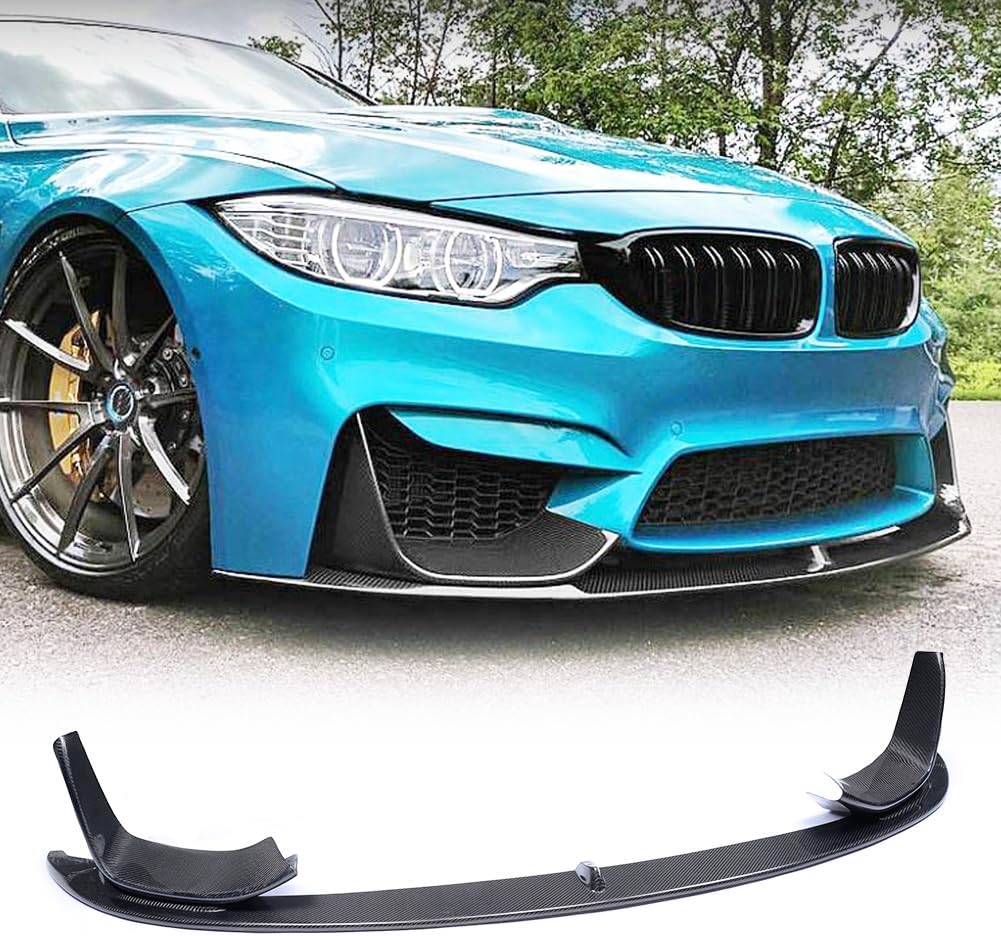 Carbon Fiber Front Chin Spoiler for BMW F80 M3 F82 F83 M4 2014-2020 Front Bumper Lip Spoiler Chin Splitter Body Kits(3pcs/Set)
