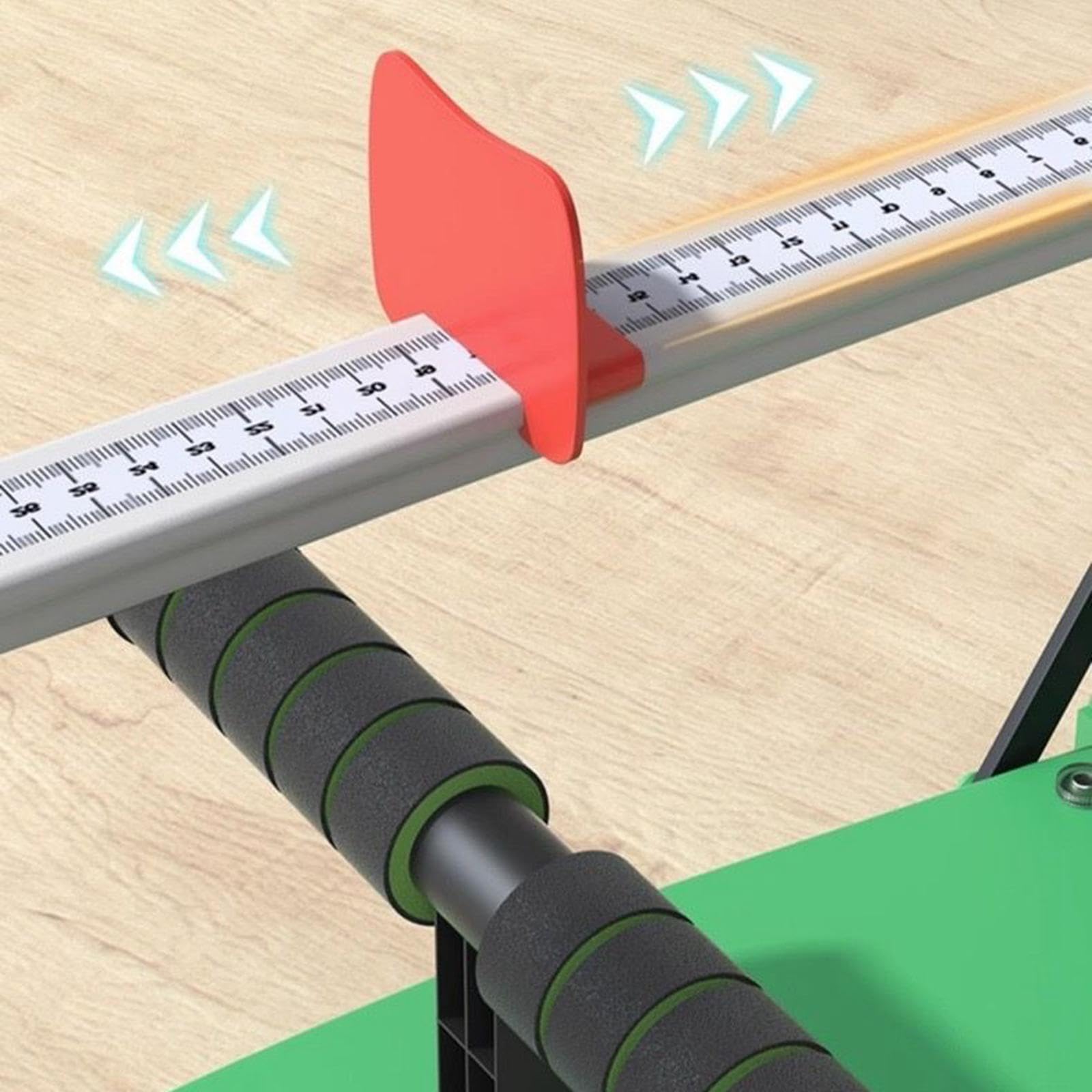 Tester per legamenti con Per scala chiara Dispositivo di valutazione della flessibilità Sit And Reach Gli esperti di fitness testano leggermente la punta delle dita