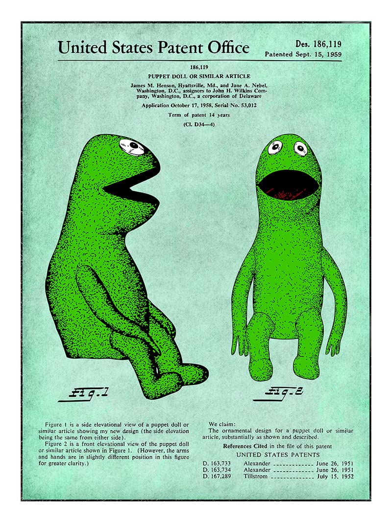 Amazon.com: Studio 21 Graphix 1959 Kermit the Frog - Jim Henson