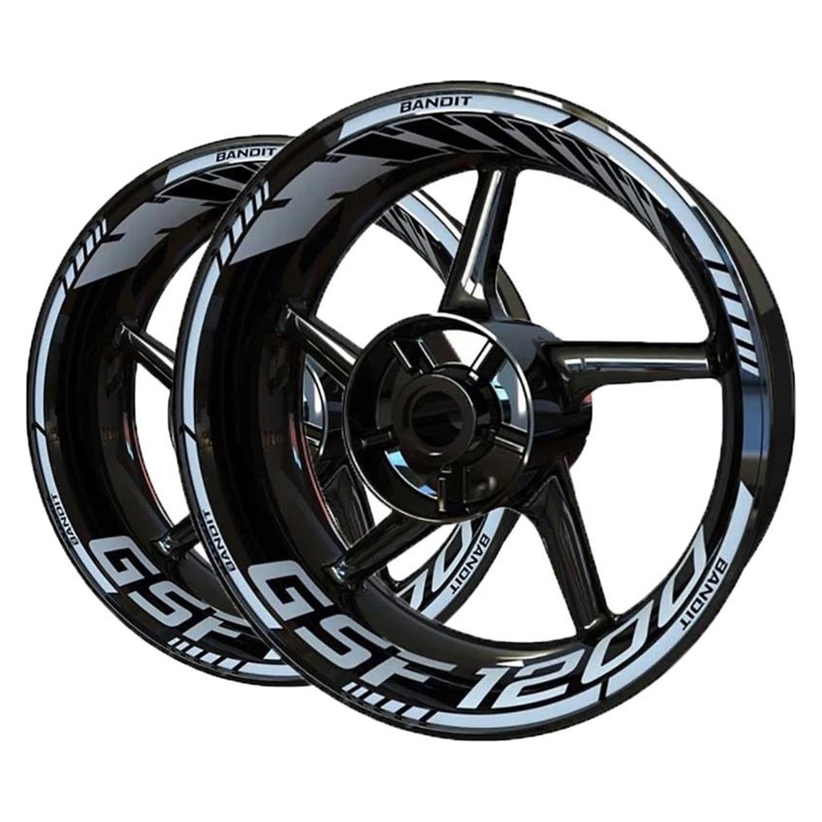 Motorcycle Reflective Wheel Hub Stickers Inner Cycle Decals for Suzuki for Bandit GSF1200 GSF 1200