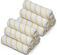 Allgala 12-Pack 9-Inch Shedless Paint Roller Covers, 1/2 Inch Nap - Lint-Free, High-Absorb for Smooth Walls & Ceilings