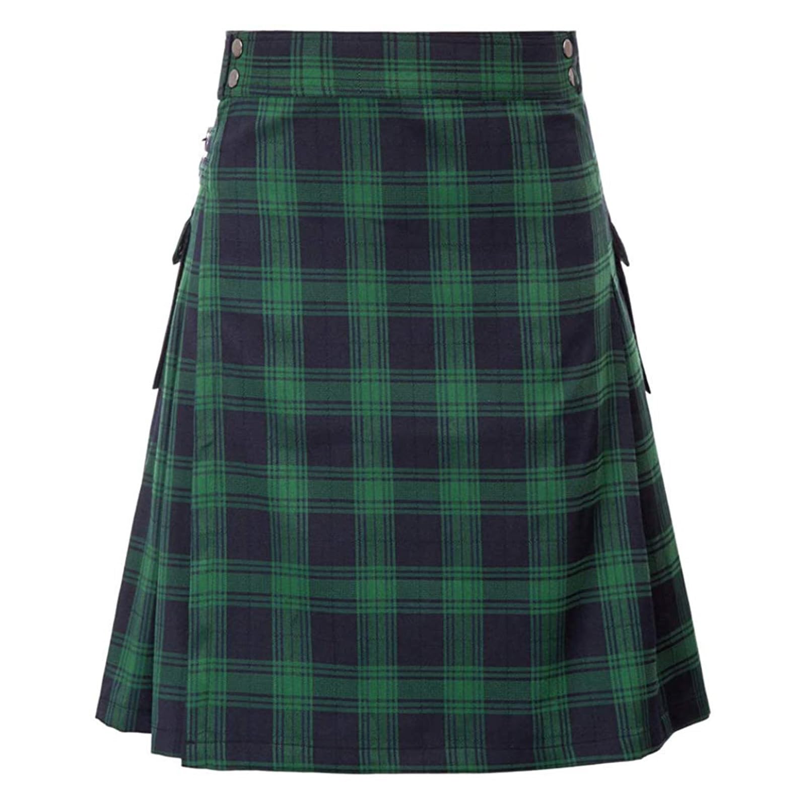Kilt écossais pour Hommes Taille élastique avec Doublure en Maille Kilt Cargo Tactique
