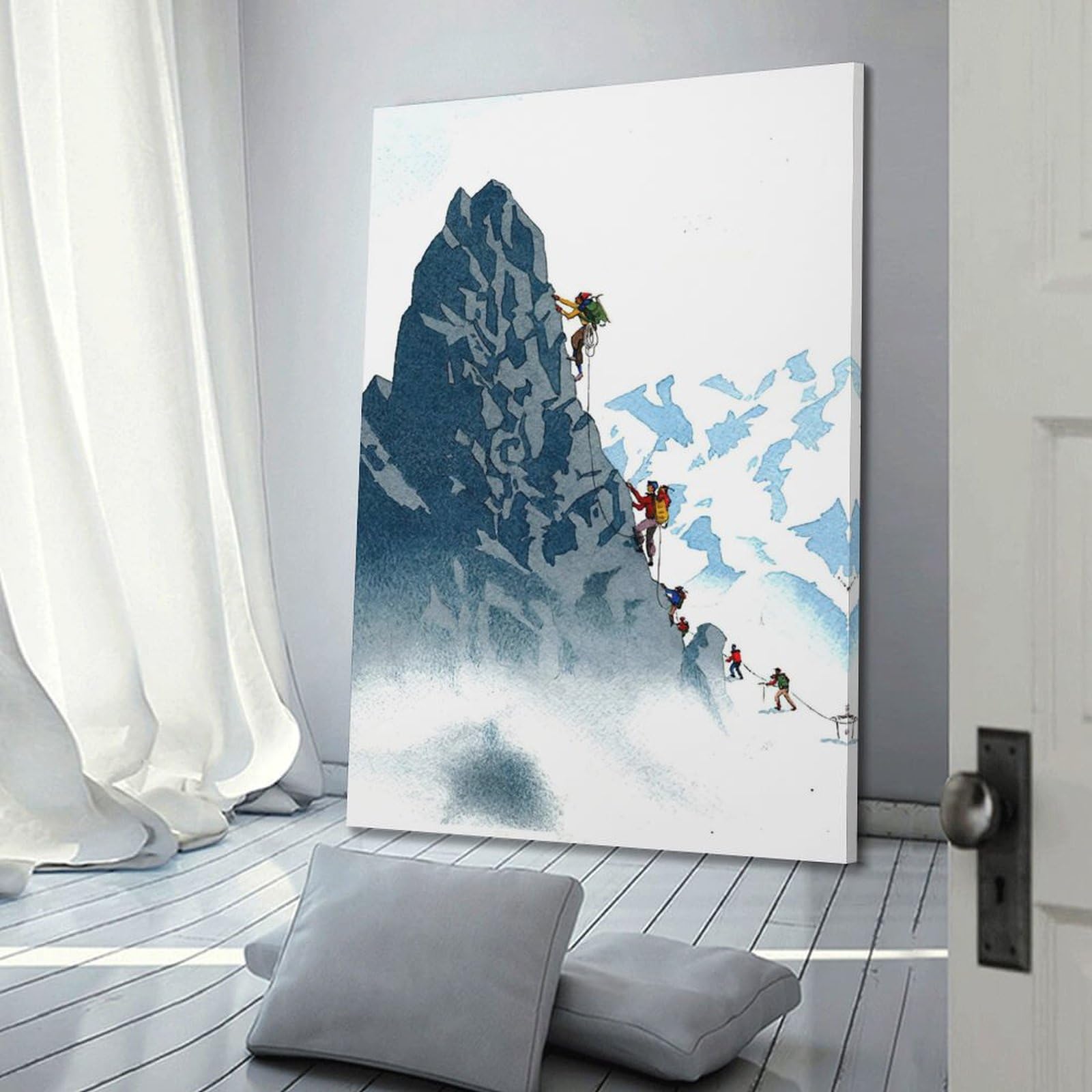 YCGYMX Poster sportivo, stampa artistica da parete su tela, motivo: squadra di arrampicata su roccia, poster decorativo per camera da letto, moderno, per camera da letto, 60 x 90 cm