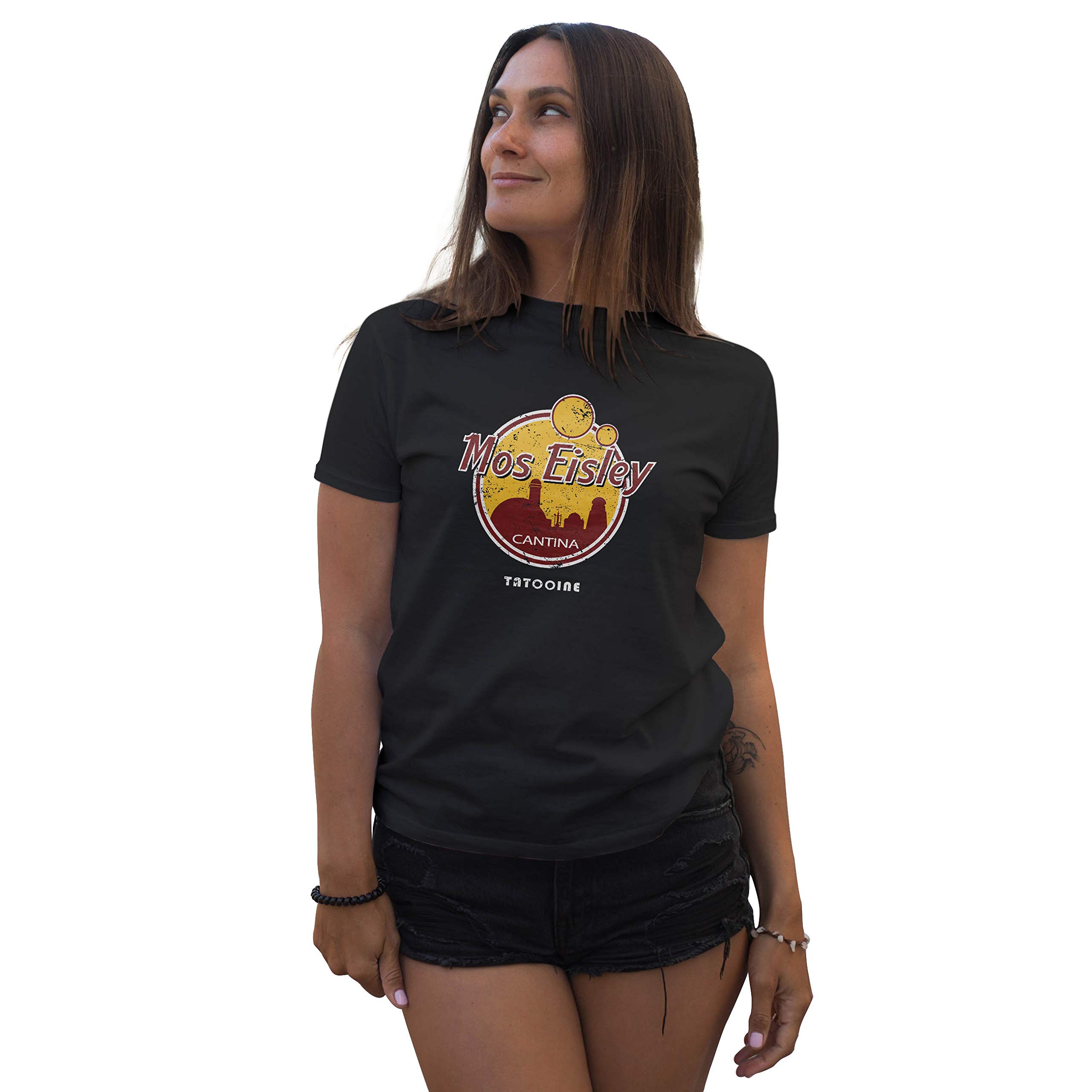 Lapi Boutique Mos Eisley Cantina Women's Black T-Shirt Size S