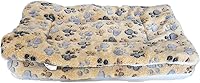 Vista 1 de 2 Pcs Pet Bed Mats. Ultra Soft Pet (Dog/Cat) Bed with Cute Prints. Reversible Faux Lambswool Kennel Pad for Medium Small Dogs and Cats. Machine