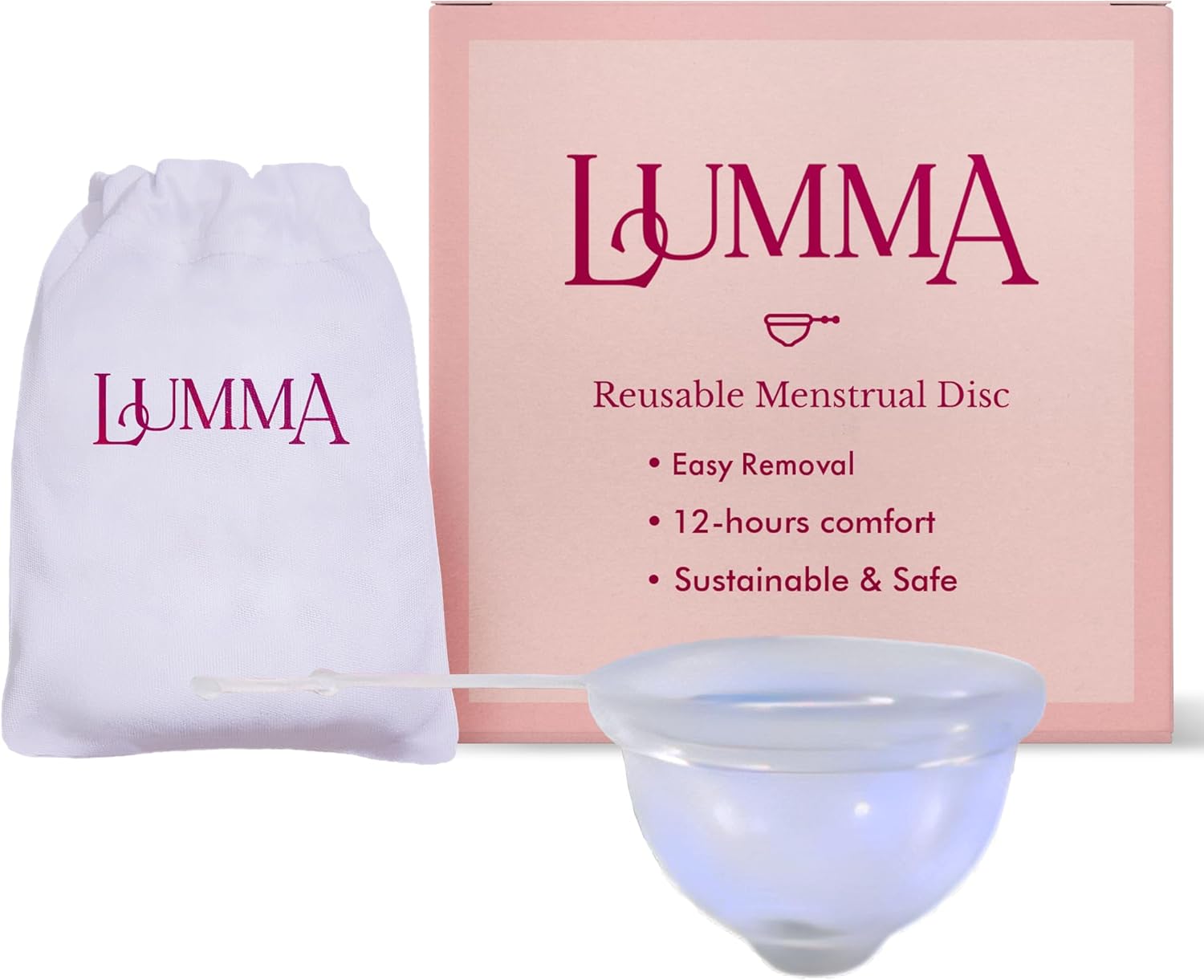 Amazon.com: LUMMA Menstrual Disc | Includes Carrying Pouch and Silicone ...