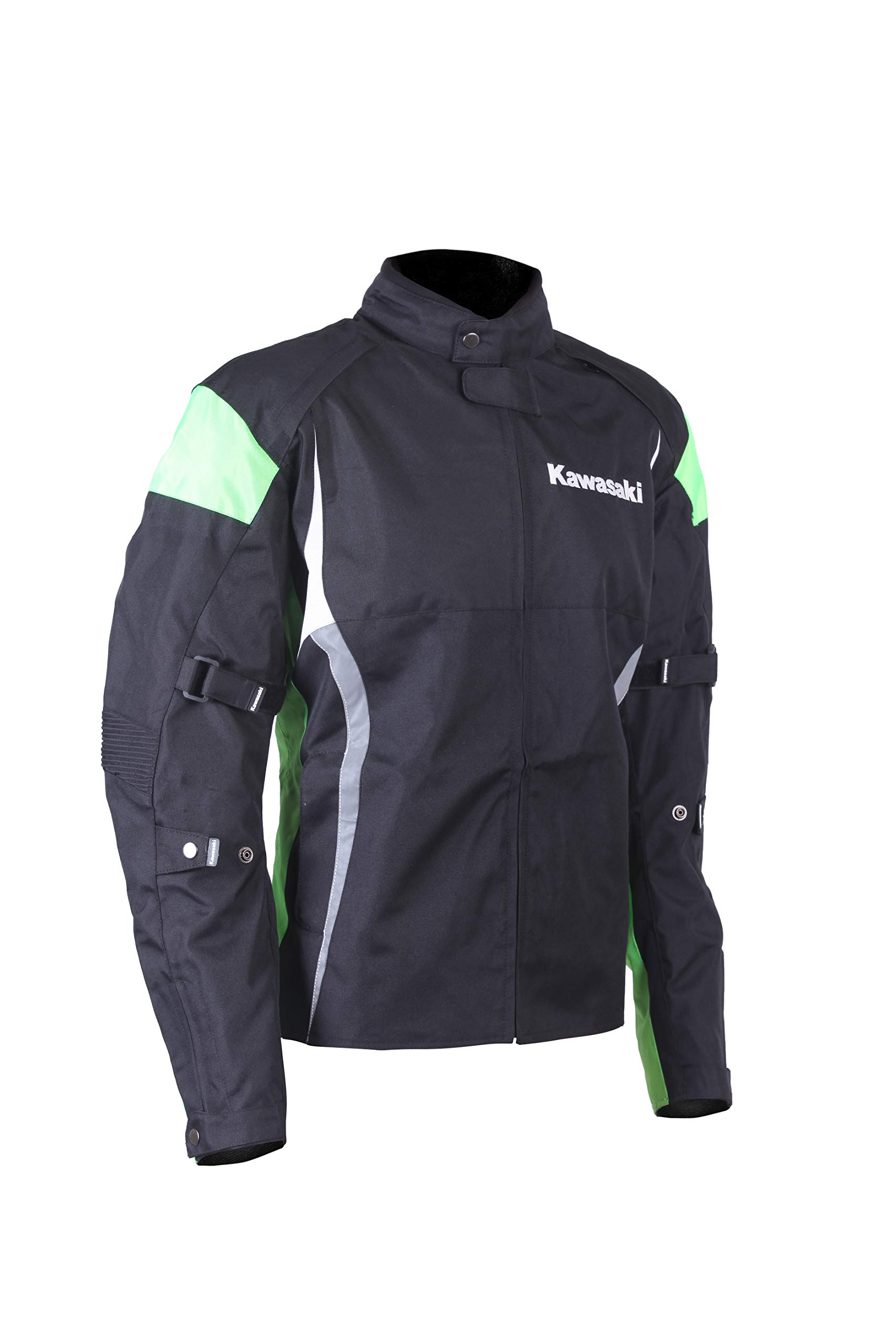 Kawasaki Textile Jacket Black/Green : Amazon.in: Car & Motorbike