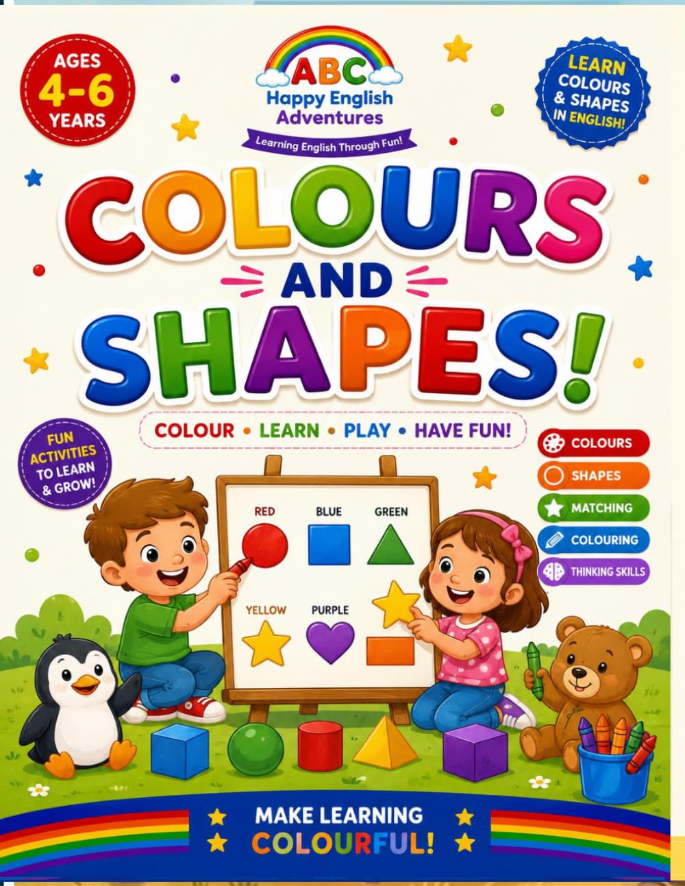English Colours and Shapes Activity Book (Happy English Adventures)