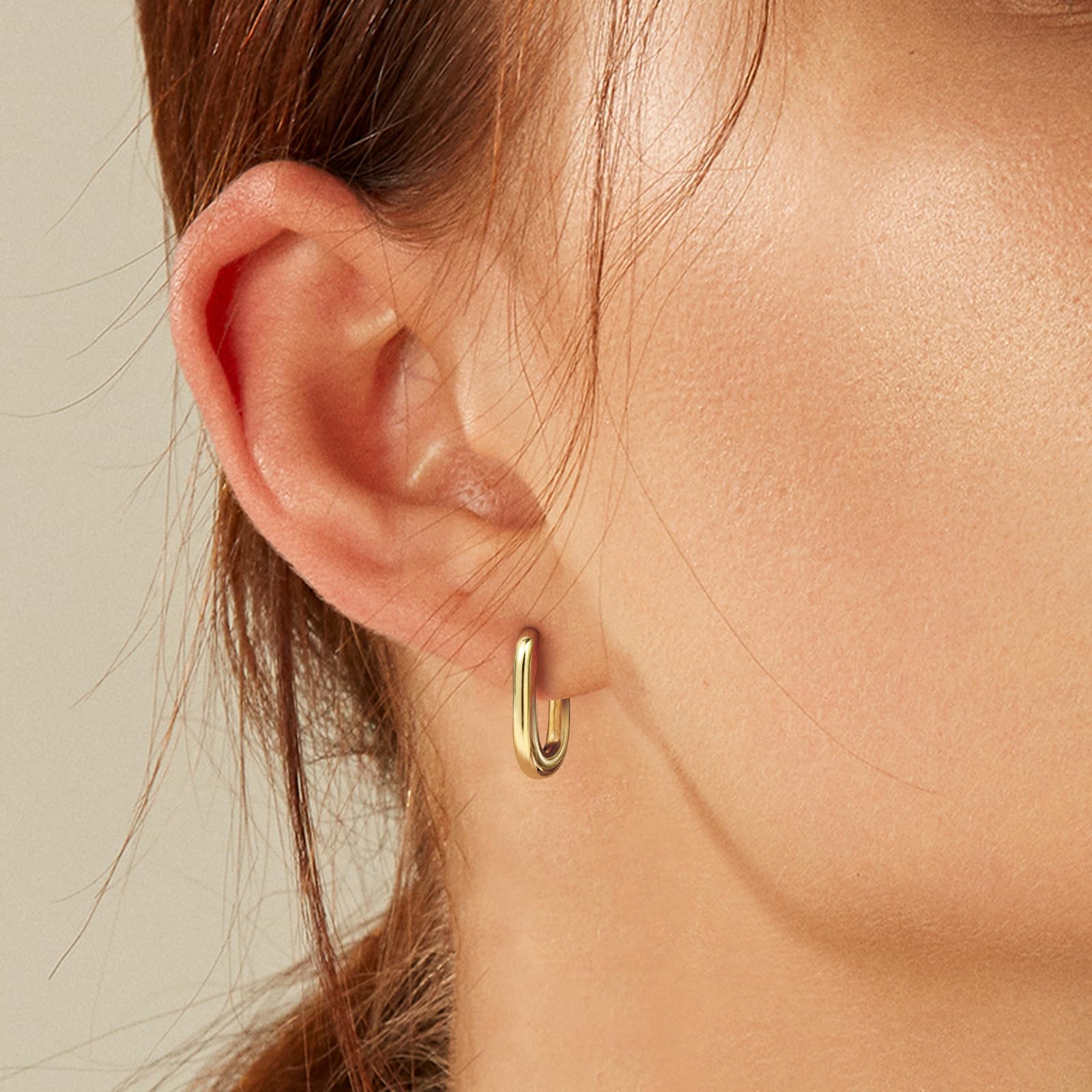 Orecchini Donna Cerchio Argento 925, Orecchini Donna Oro Oorecchini Cerchio Oro 18k Orecchini Uomo Cerchio Diamanti Orecchini Cuore Piccoli Earrings for Women Moda Gioielli Regali per Lei