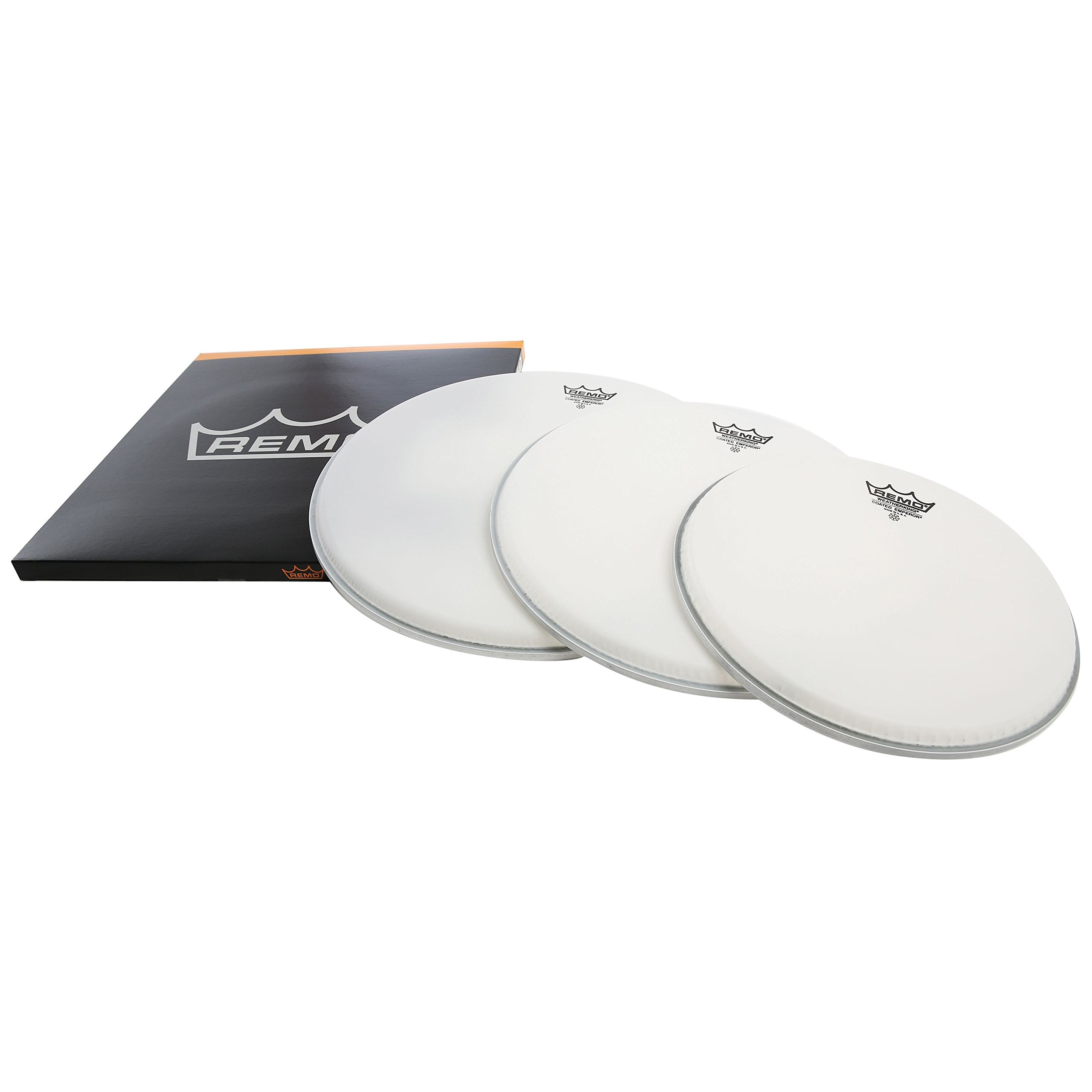 Remo Emperor ProPack PP-0962-BE-GW Drum Head 10 Inches, 12 Inches, 14 Inches White