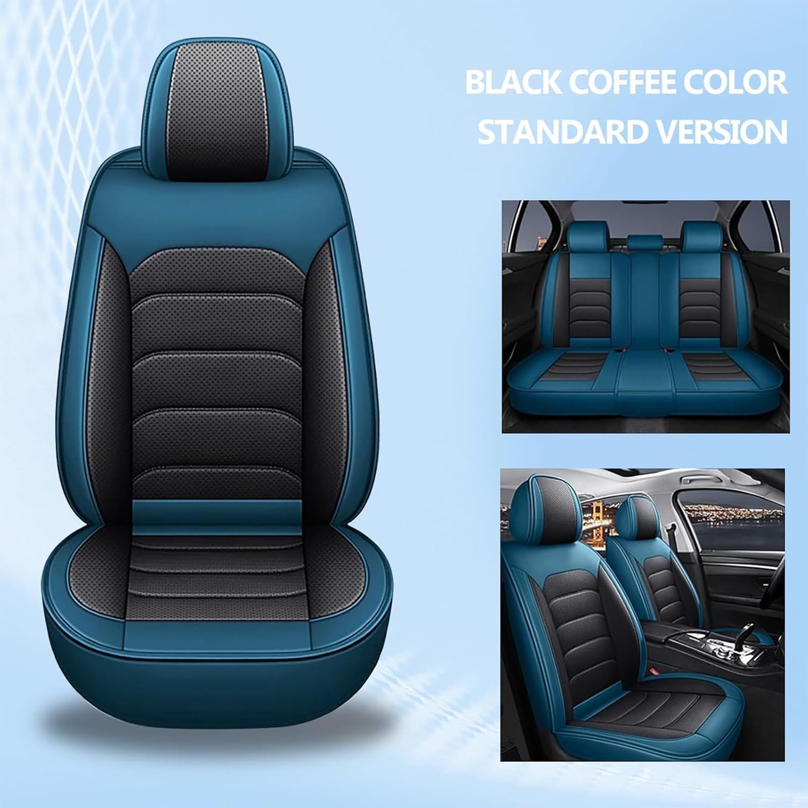Genérico Fundas Asientos Coche para Dacia Duster SUV 2010-2025 | Conjunto De Fundas De Asiento Para 5 Plazas, Impermeables, Resistentes A Manchas Y ArañAzos