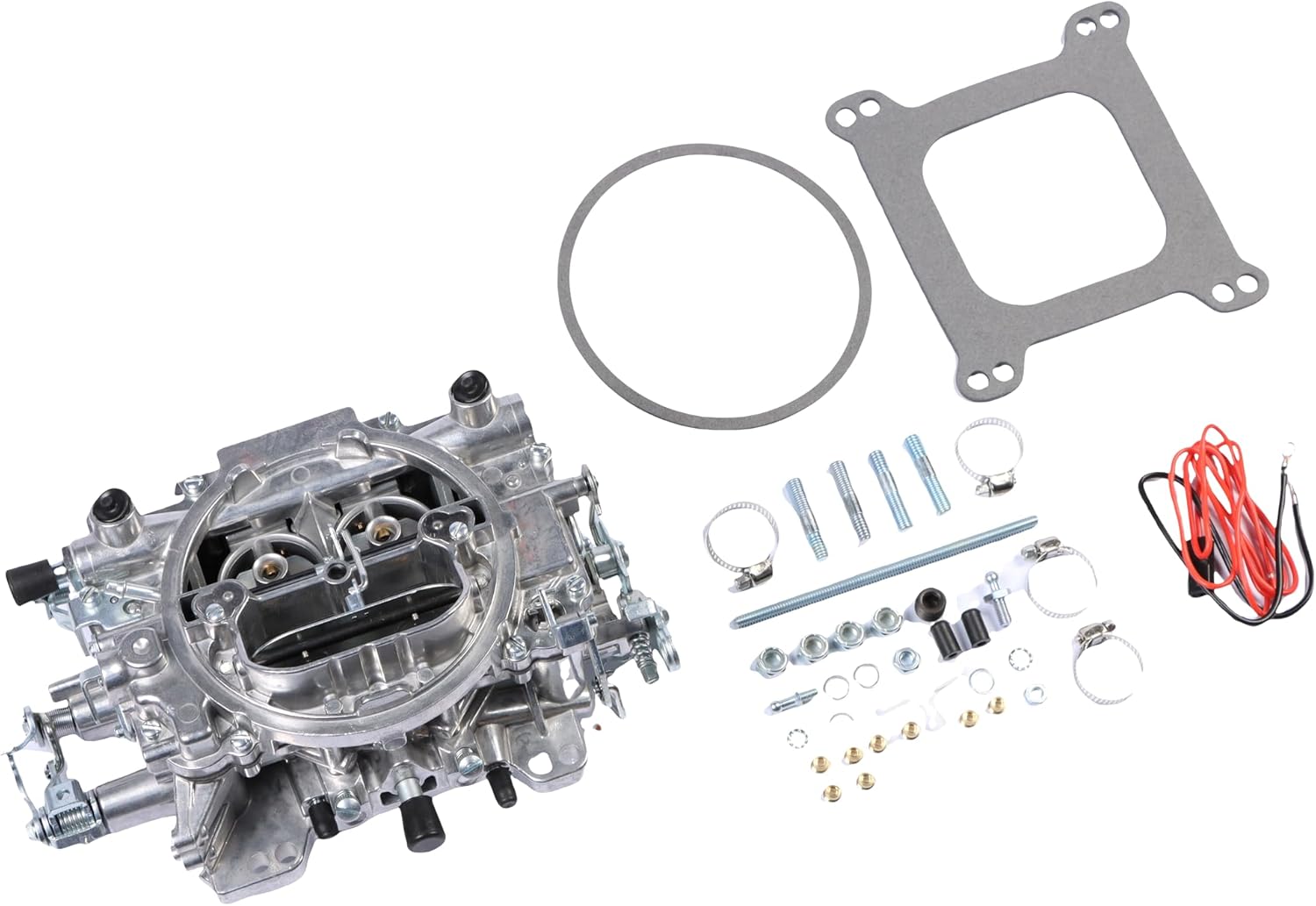 1407 Performer Carburetor, 750 CFM 4 Barrel Square Bore, Air Valve Secondary Manual Choke, with Gaskets, Automotive Replacement Carburetors