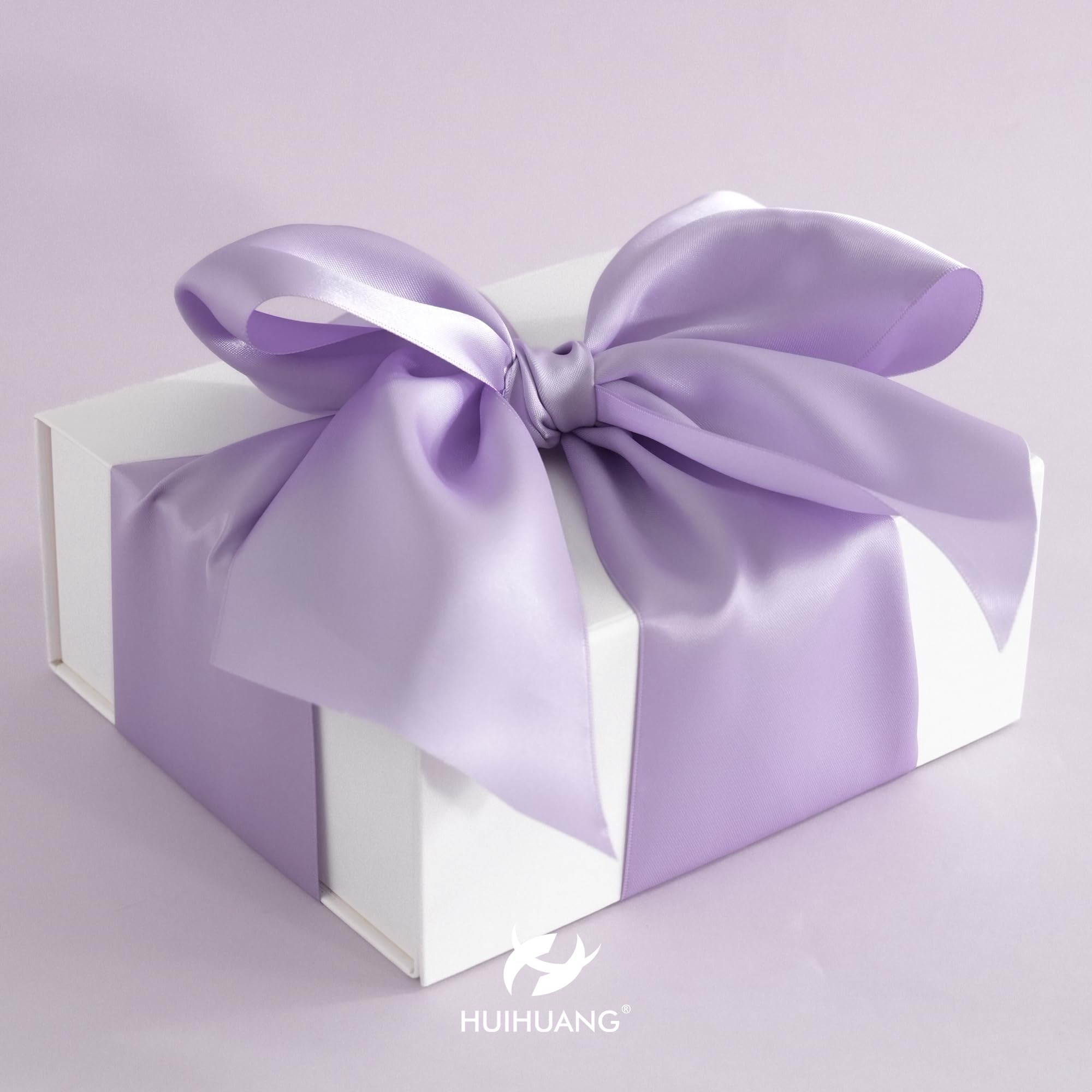 Amazon.com: HUIHUANG 4 inch Double-Faced Satin Ribbon Roll