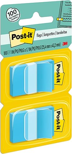 Miniatura 9 de Post-it Banderas, 50dispensador, 2 dispensadorespaquete, 1 pulgada de ancho, azul brillante (680-BE2) (paquete de 2)