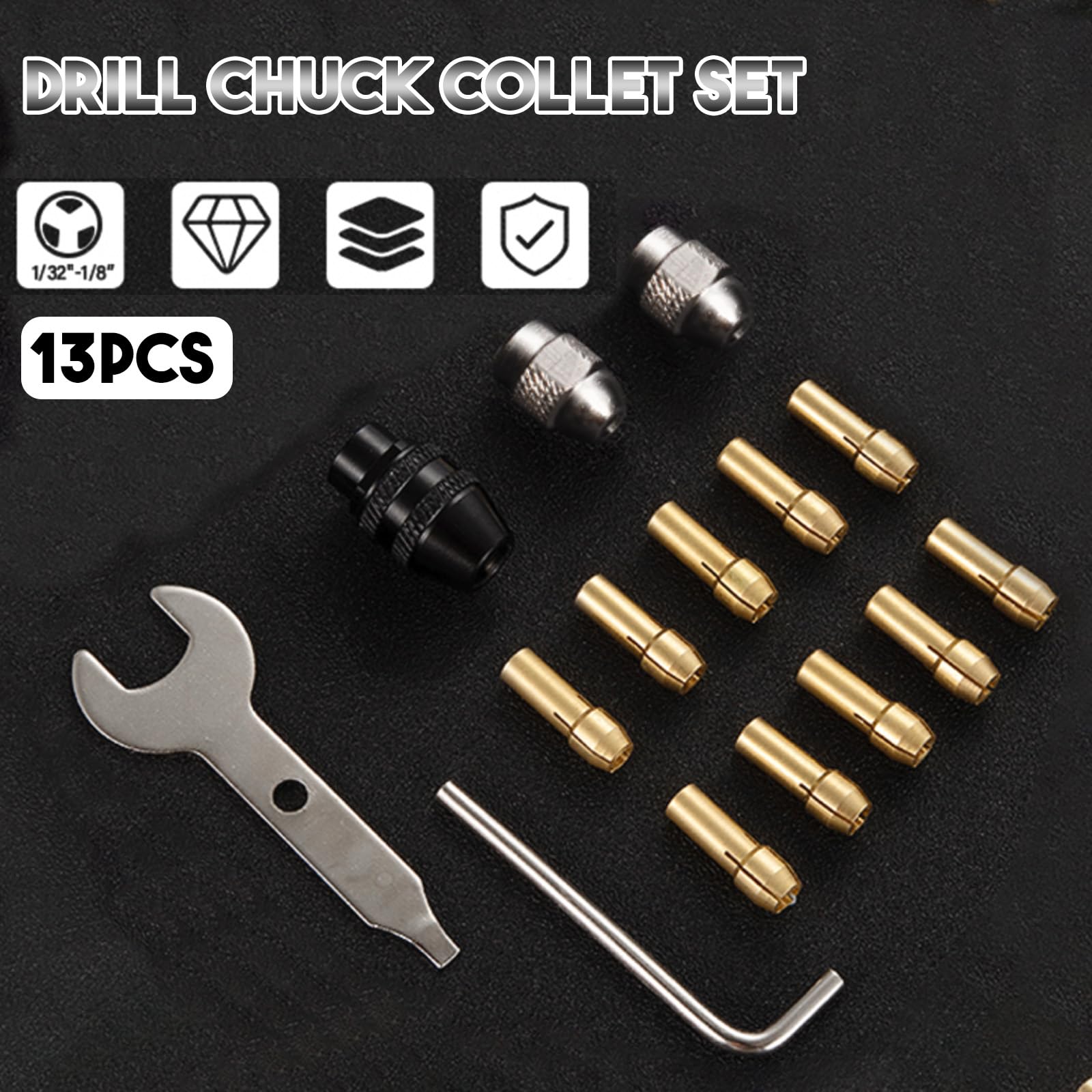 Sponsored Ad Mgoodoo 15pcs Drill Chuck Collet Set Compatible Dremel | Desertcart