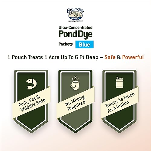 Miniatura 3 de Paquete de tinte azul ultraconcentrado para estanque seco (5 bolsas que contienen 20 paquetes en total)