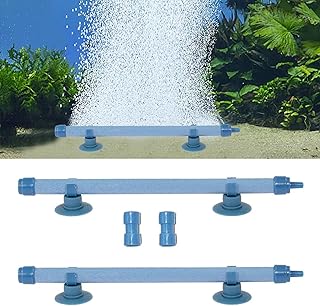 2 Stück Luftstein Diffusor Aquarium Luftstein Blasen Aquarium Blase Diffusor Air Stone Diffusor Sauerstoffpumpe Diffusor Aquarium Luftstein Rohr für Aquarium Pumpe und Hydroponik 7 inch Blau