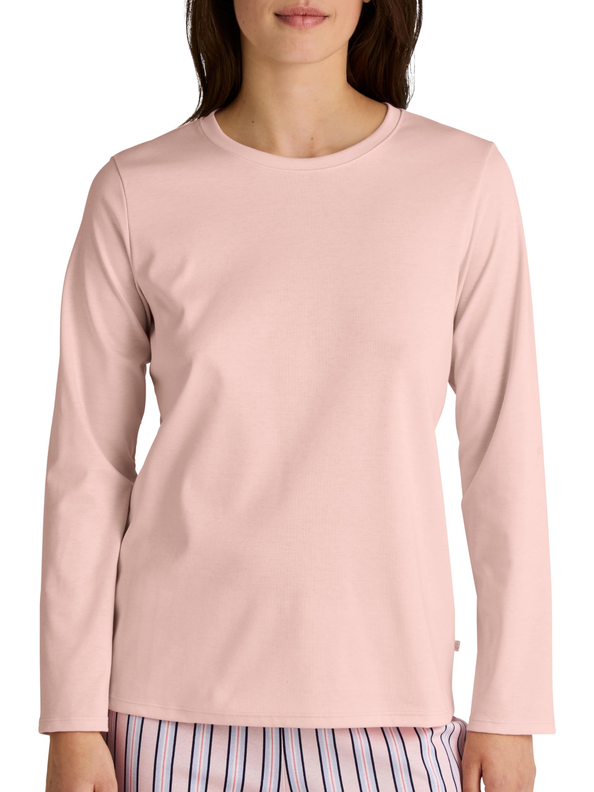 CALIDA Favourites Long-Sleeved Sleep Shirt Pearl Blush Size 36-38, Pearl Blush, 36-38
