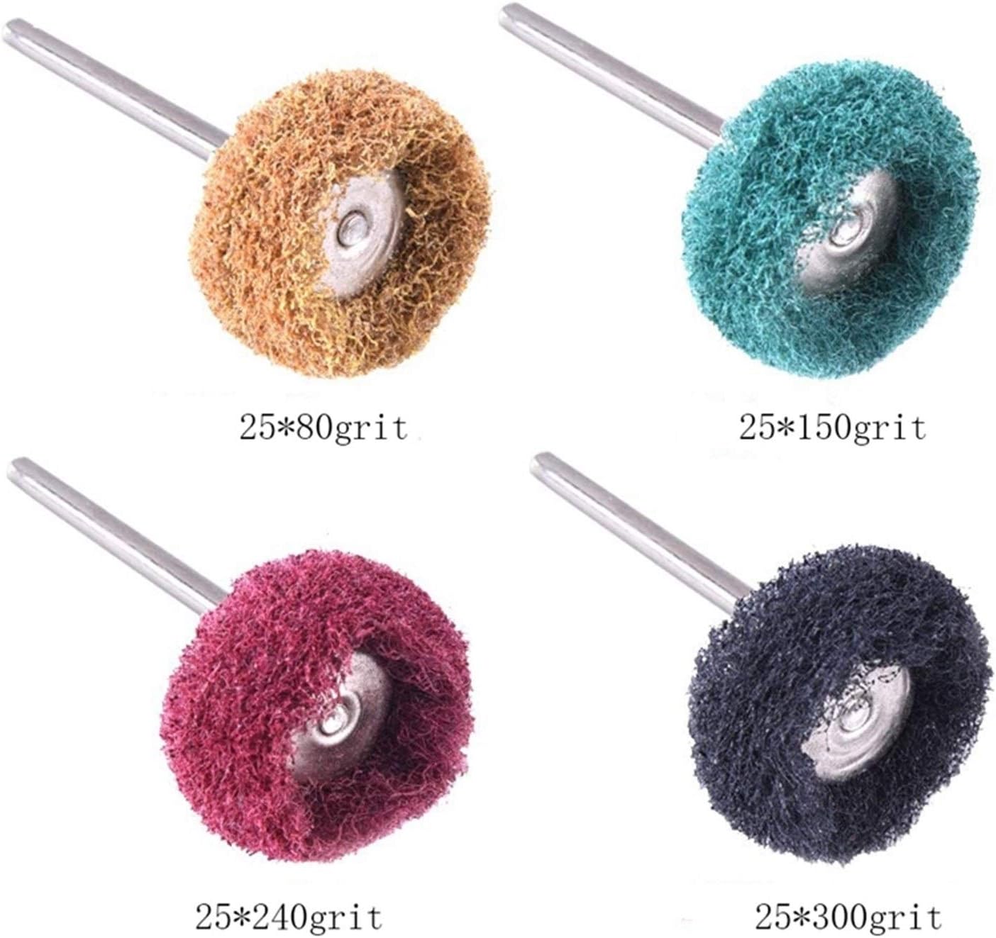 Abrasive polishing tools 1 Inch Abrasive Wheels Buffing Polishing Wheel Set Polishing Wheel For Rotary Tool 100 Pcs