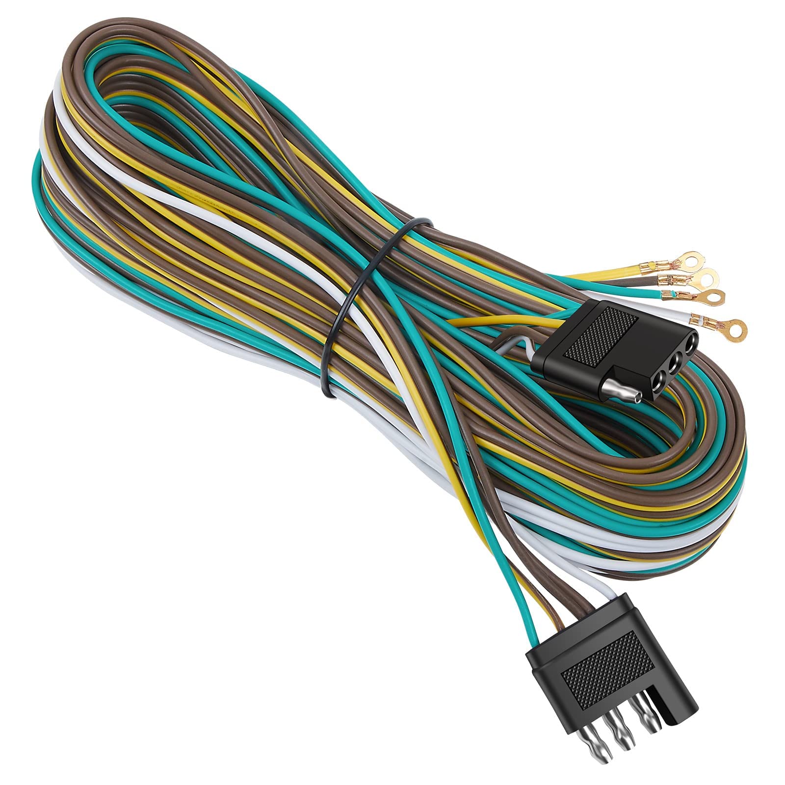 Buy SUZCO 50' 4 Way Flat Trailer Light Wiring Harness Extension Kit, 42