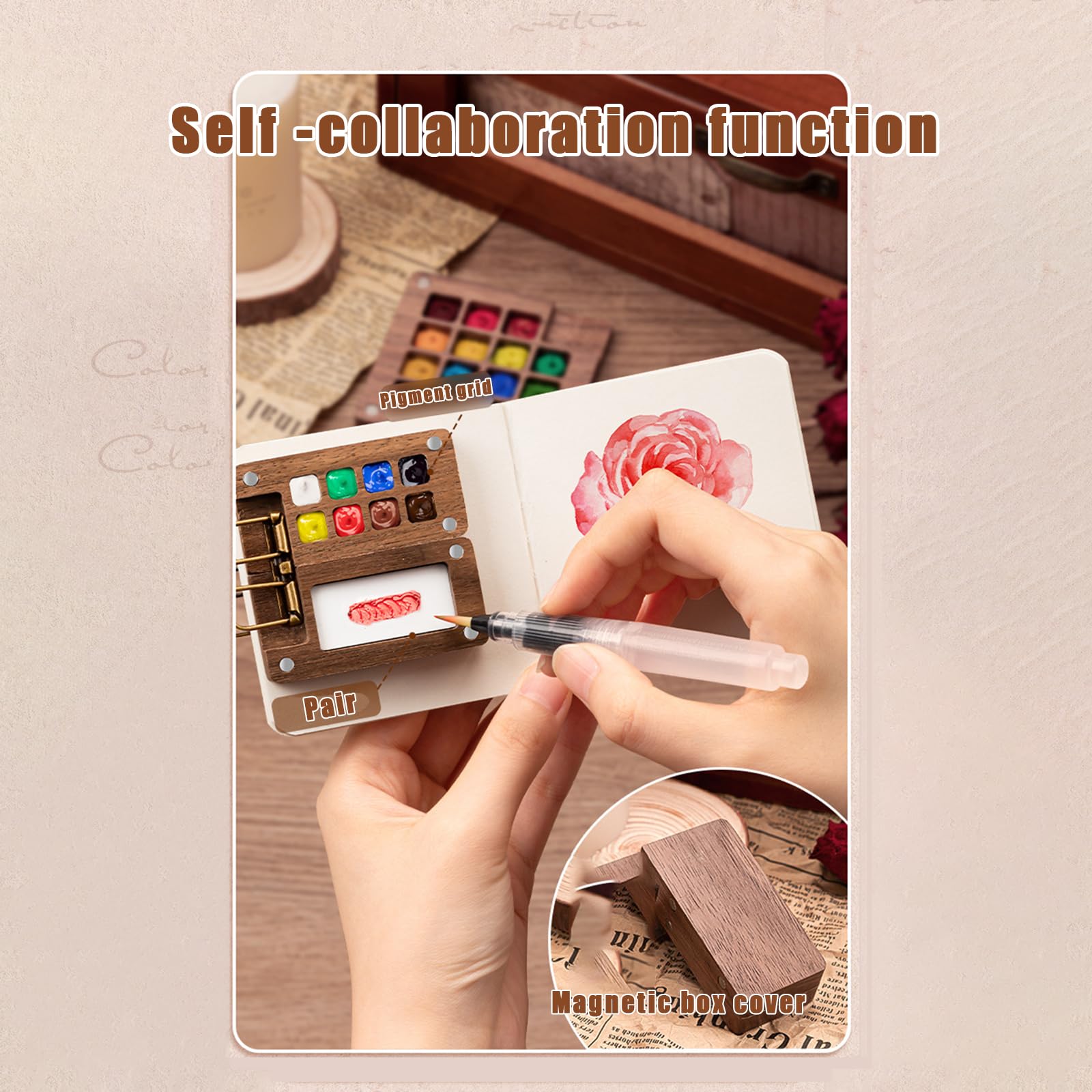 Lefranc & Bourgeois Metal Pocket Box Aquarelset 24 napjes - Canvas