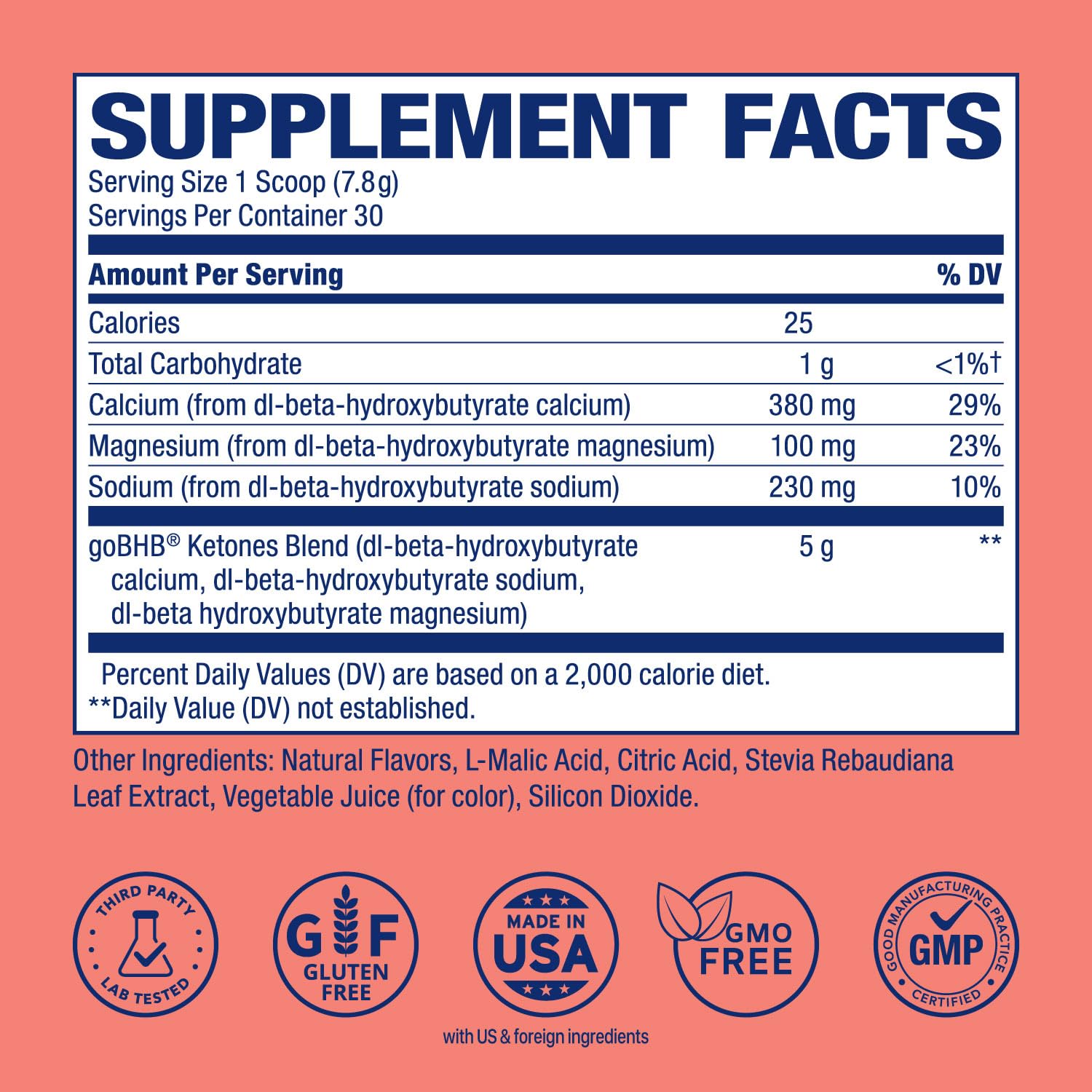 Real Ketones BHB Exogenous Ketones Energy Powder Sugar Free Electrolyte Powder with 4 Main Fasting Electrolytes & Hydrating Patented BHB Ketones for Energy & Focus (Watermelon, 30 Servings) — Amazon image 2
