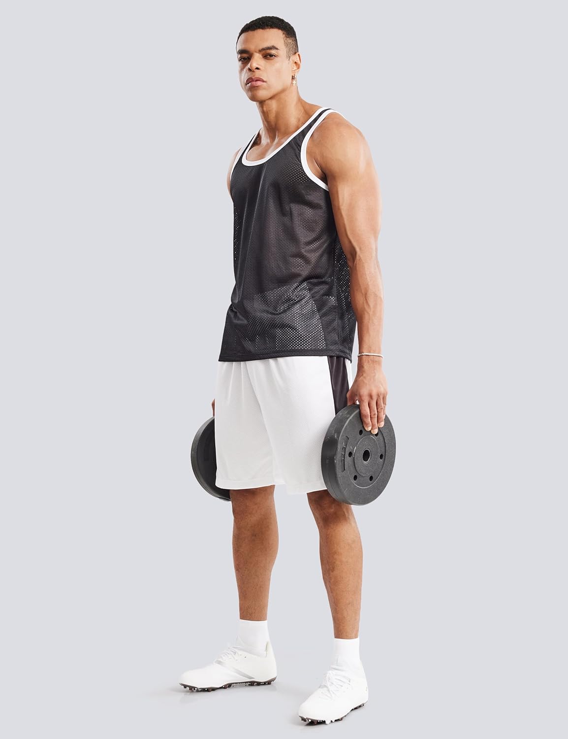 Ouber Men’s Mesh Gym Tank Top Lightweight Sleeveless Workout Shirt Muscle Tank for Running Training - Image 6