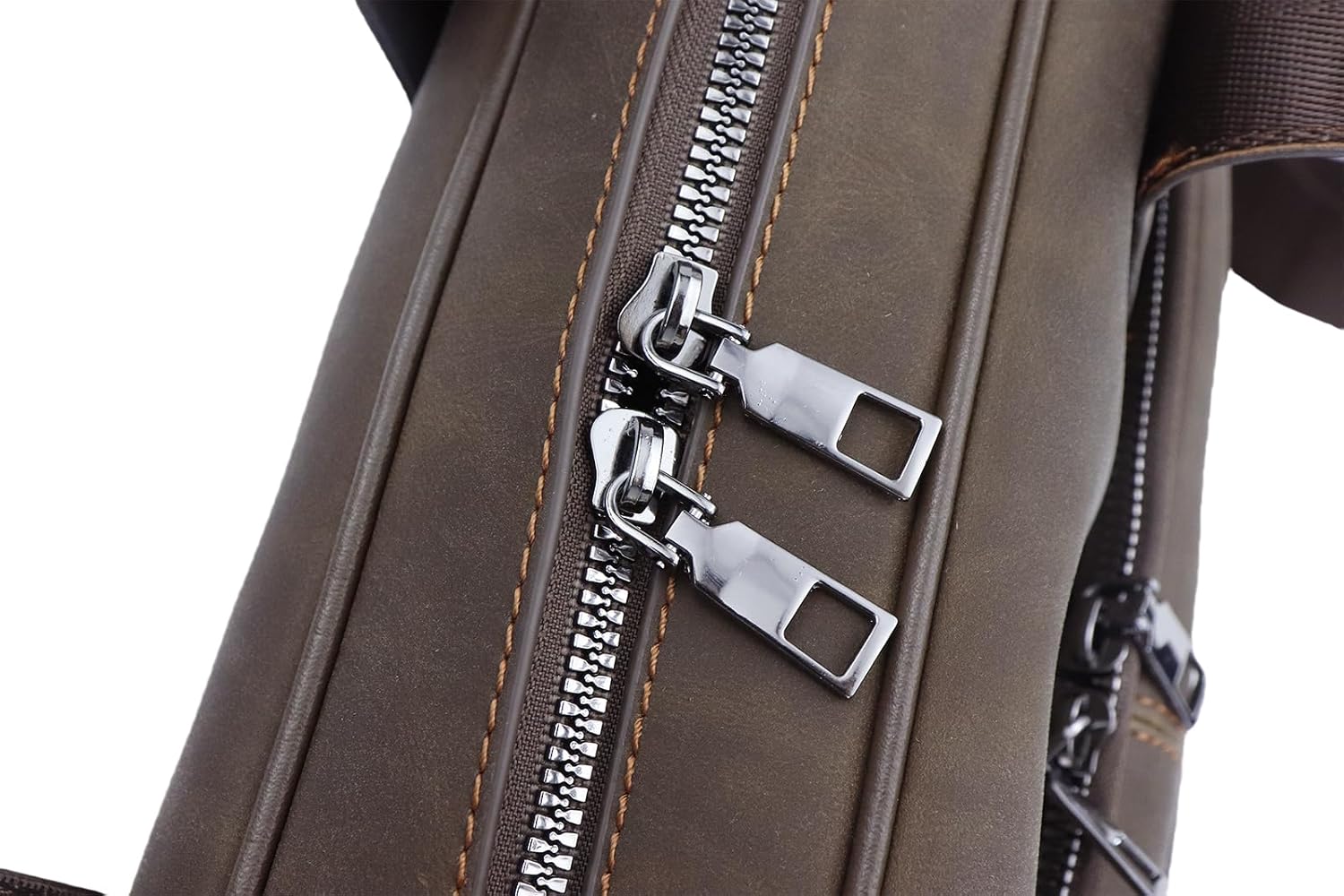 Vintage Faux Leather Briefcase: 15.6" Roomy/17 Compact Laptop Messenger Bag for Men - Crossbody Business Travel Satchel