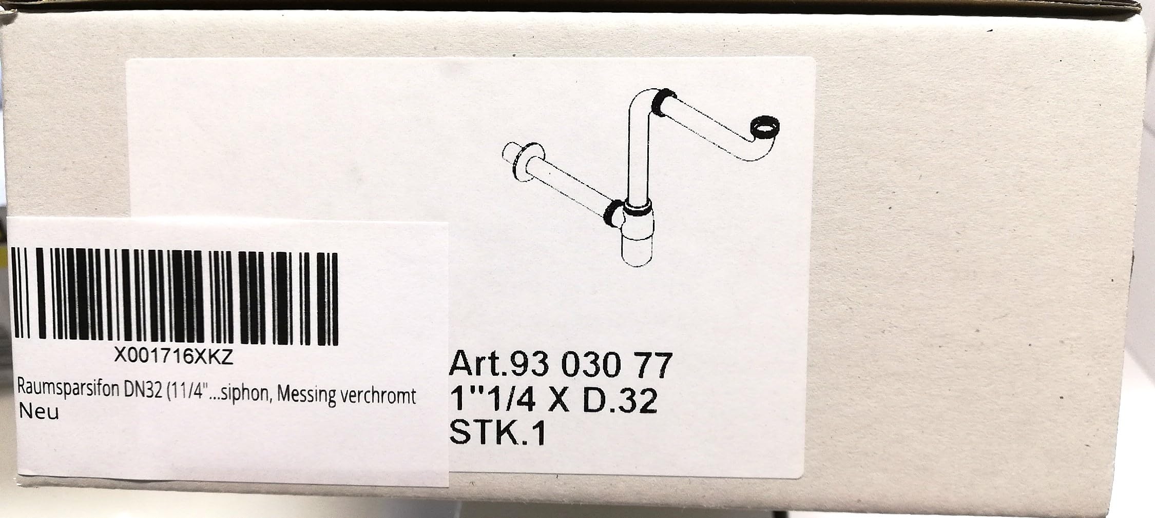 Sparsifone DN32 (11/4"), in ottone cromato