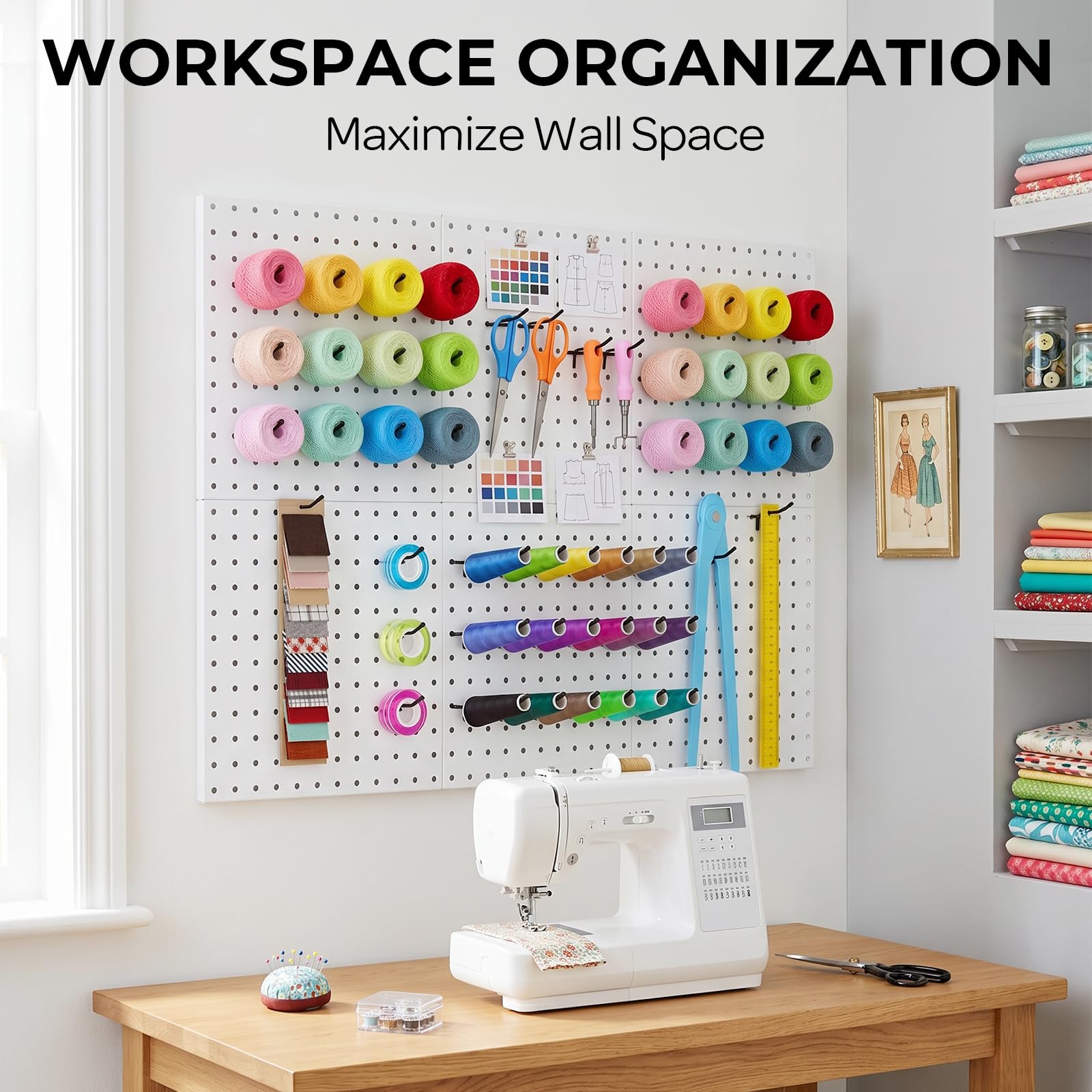 INCLY Pegboard Hooks - 50 Pack -8 INCLY Pegboard Hooks - 50 Pack -8
