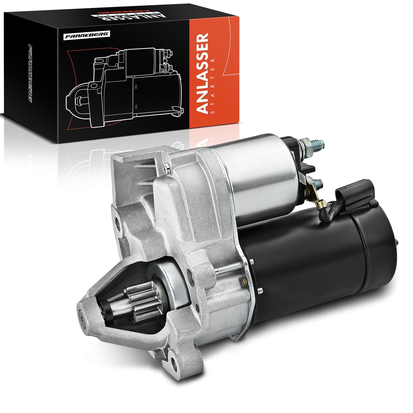 Frankberg Motore di avviamento Auto 1,1 KW/12 V/9 denti Compatibile con Replace# 111335,12412306700