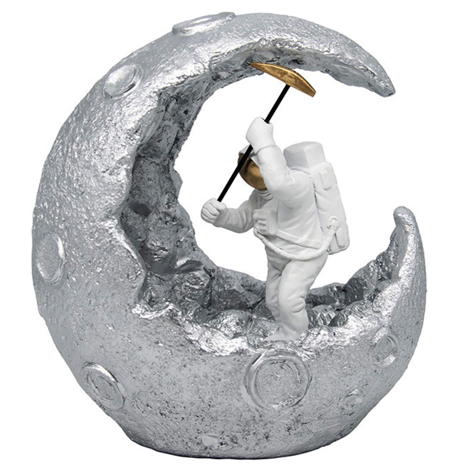 Figura decorativa de estatuas de astronauta, luz nocturna creativa para adornos de dormitorio, decoraciones temáticas de astronautas para regalo,