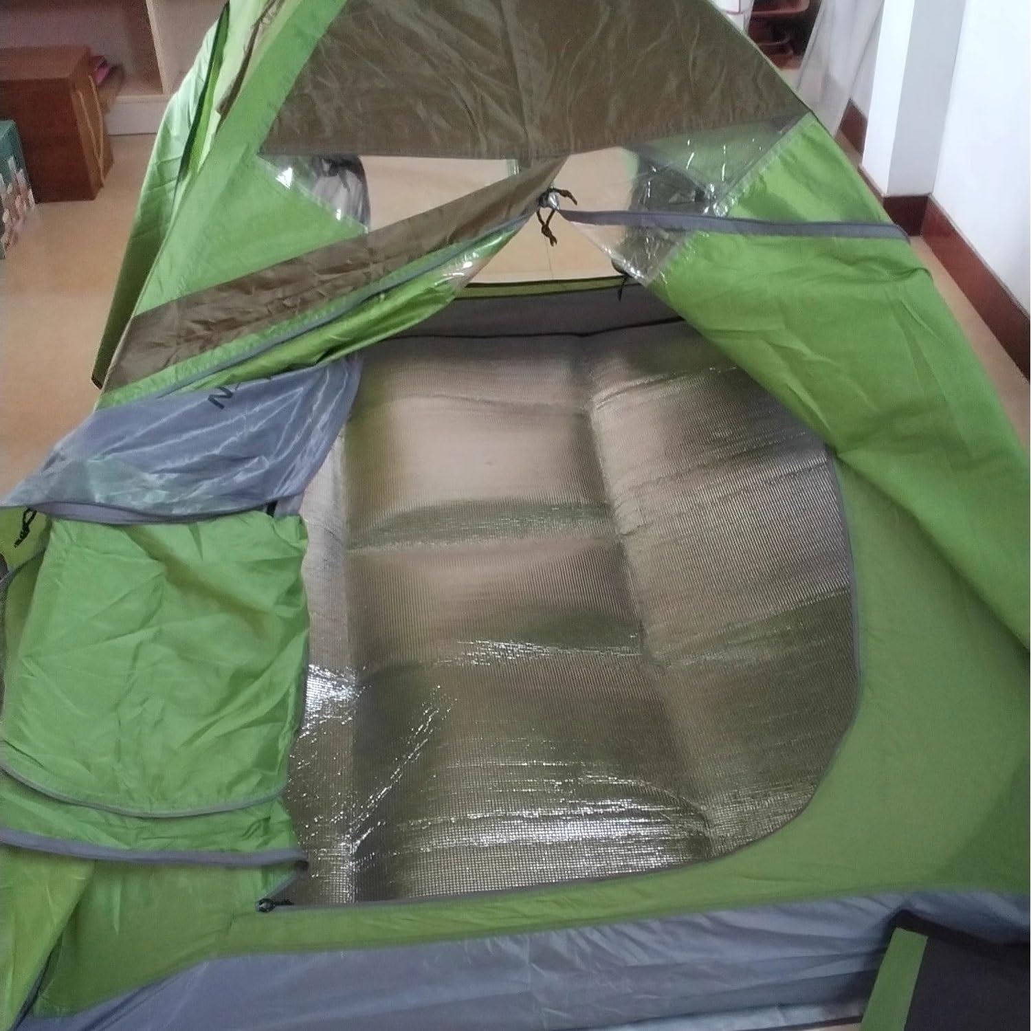 Mata do namiotu, 7 mm składany koc piknikowy, dwustronna mata do spania z folii aluminiowej, izolacja, różne rozmiary
