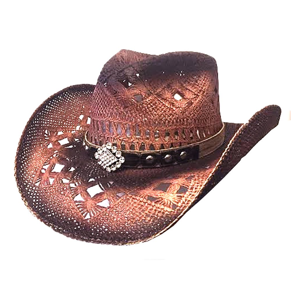 Bullhide Magnificent - Straw Cowgirl Hat (Medium) Mauve  display picture 1