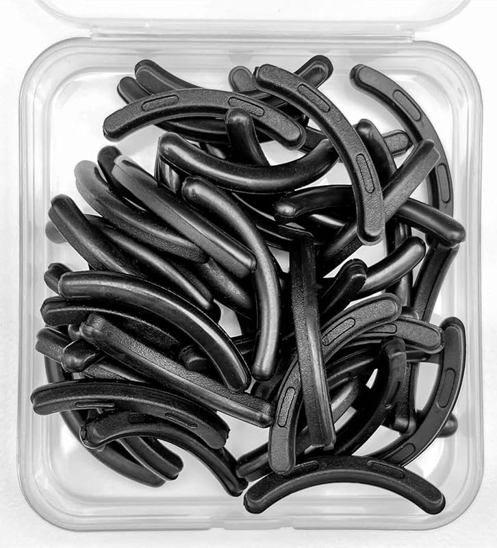 Eyelash Curler Refills, 80 Pack for Select Curlers | Soft Silicone, Precise Fit, Smooth Curling, Easy Replacement, Gentle on Lashes, Black
