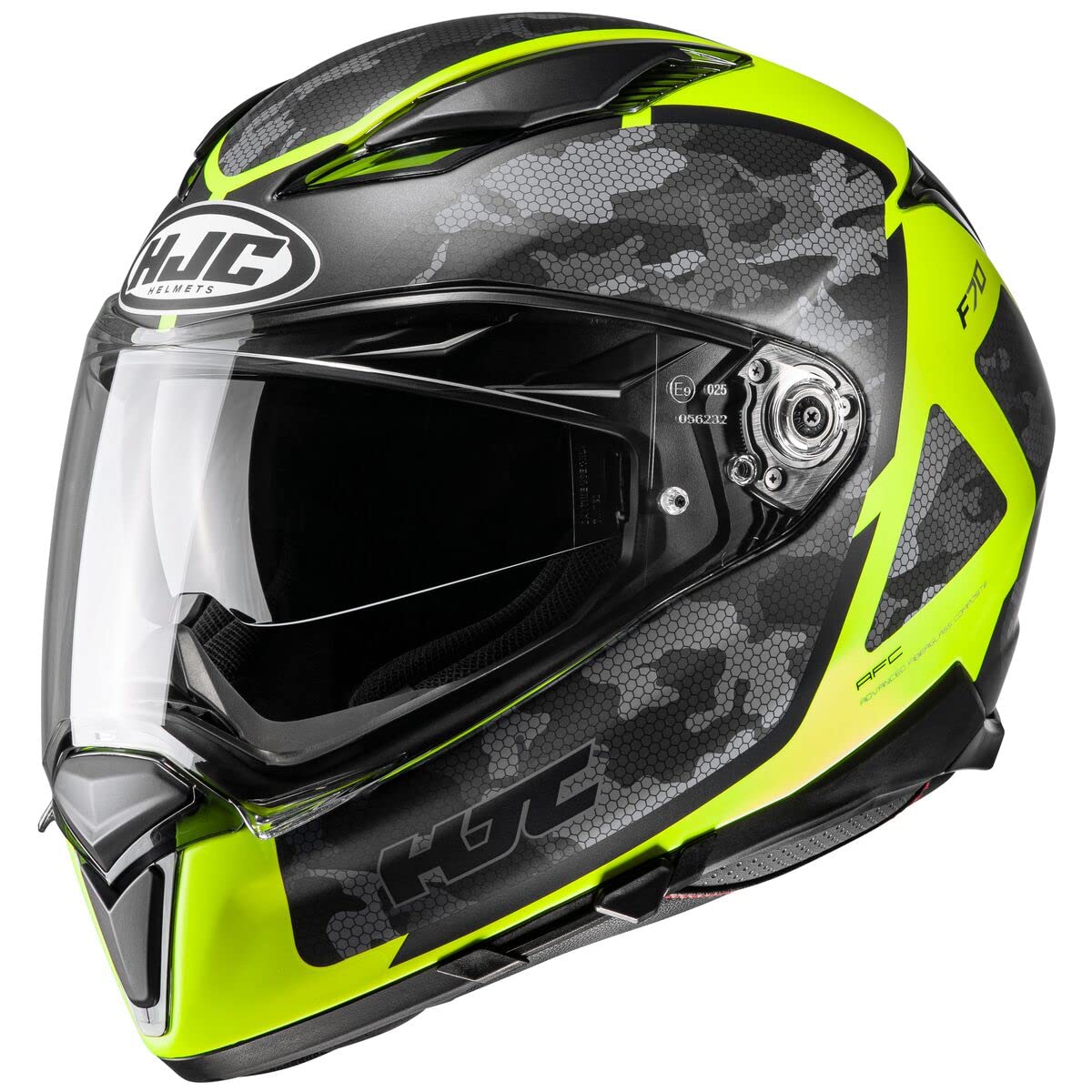 HJC Helmet F70 Katra MC3HSF Yellow S : Automotive