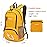 FENGDONG 35L Lightweight Foldable Waterproof Packable Travel Hiking Backpack Daypack for men women Yellow