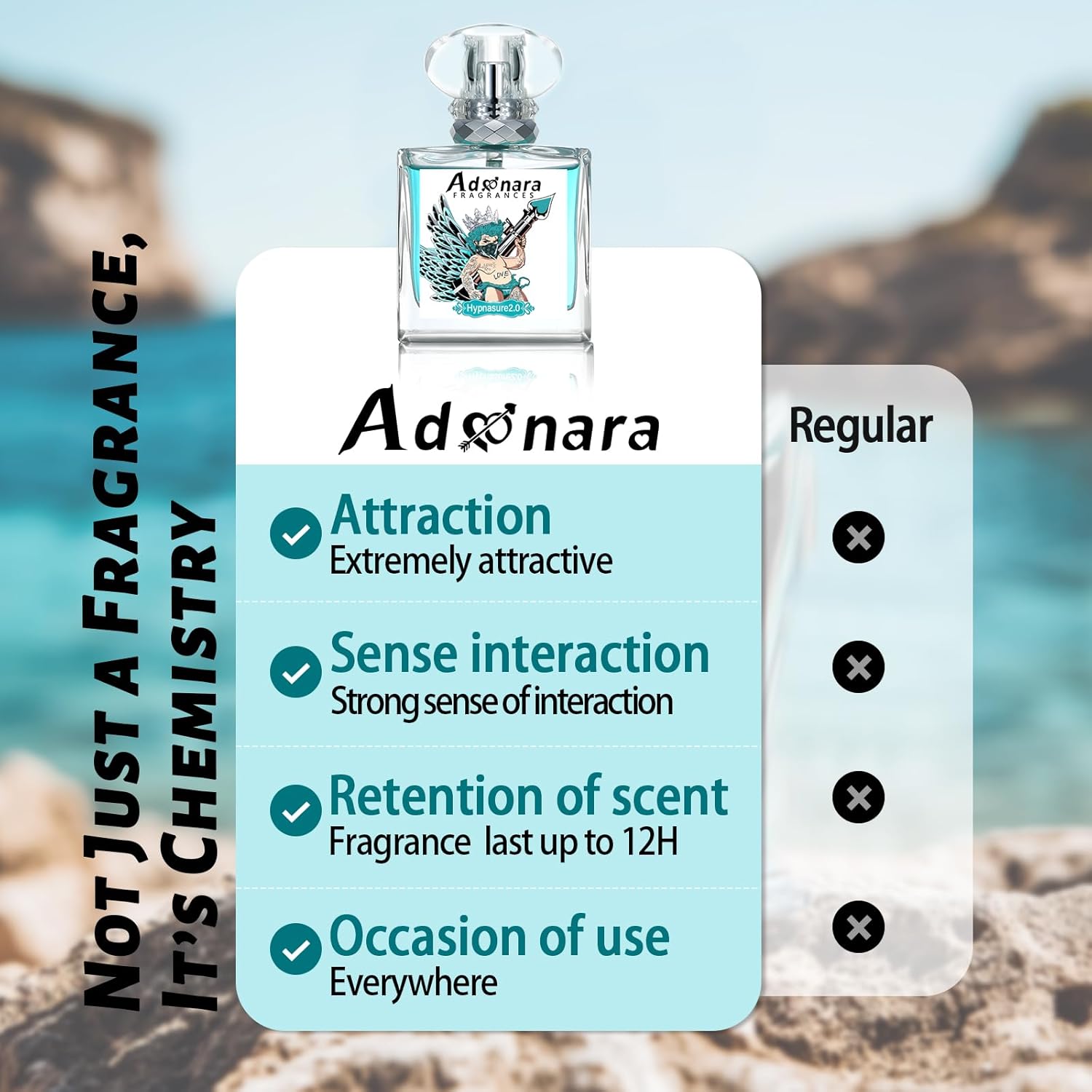 Original Pheromone for Men's Hypnasure 2.0 - Infused Cologne [2025 Upgraded] - Real Pheromone Perfume EDP Fragrance -Long Lasting - Enhance Attraction Valentine's Day Gift 1.7 Fl Oz - Image 2