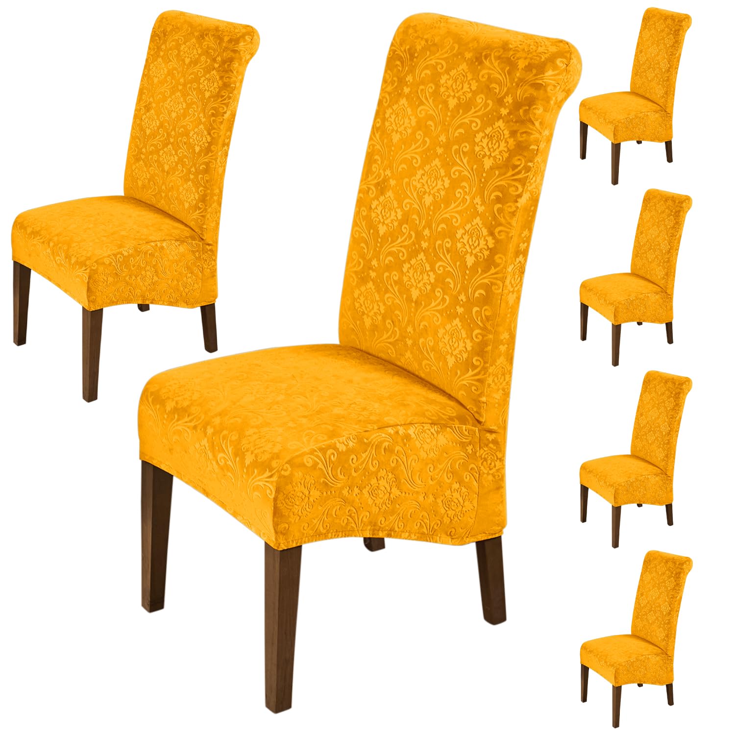 Velvet Dining Chair Covers - Set of 6 -20