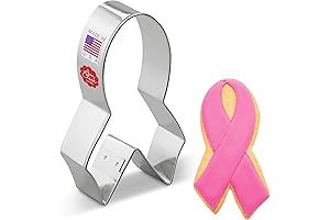 4" Awareness Ribbon Cookie Cutter Breast Cancer Awarenes
