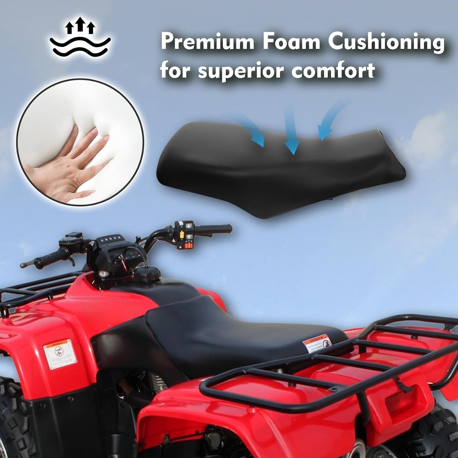 XMT-MOTO Complete Seat Cushion Fit For HONDA TRX250TE/TM 2006-2024