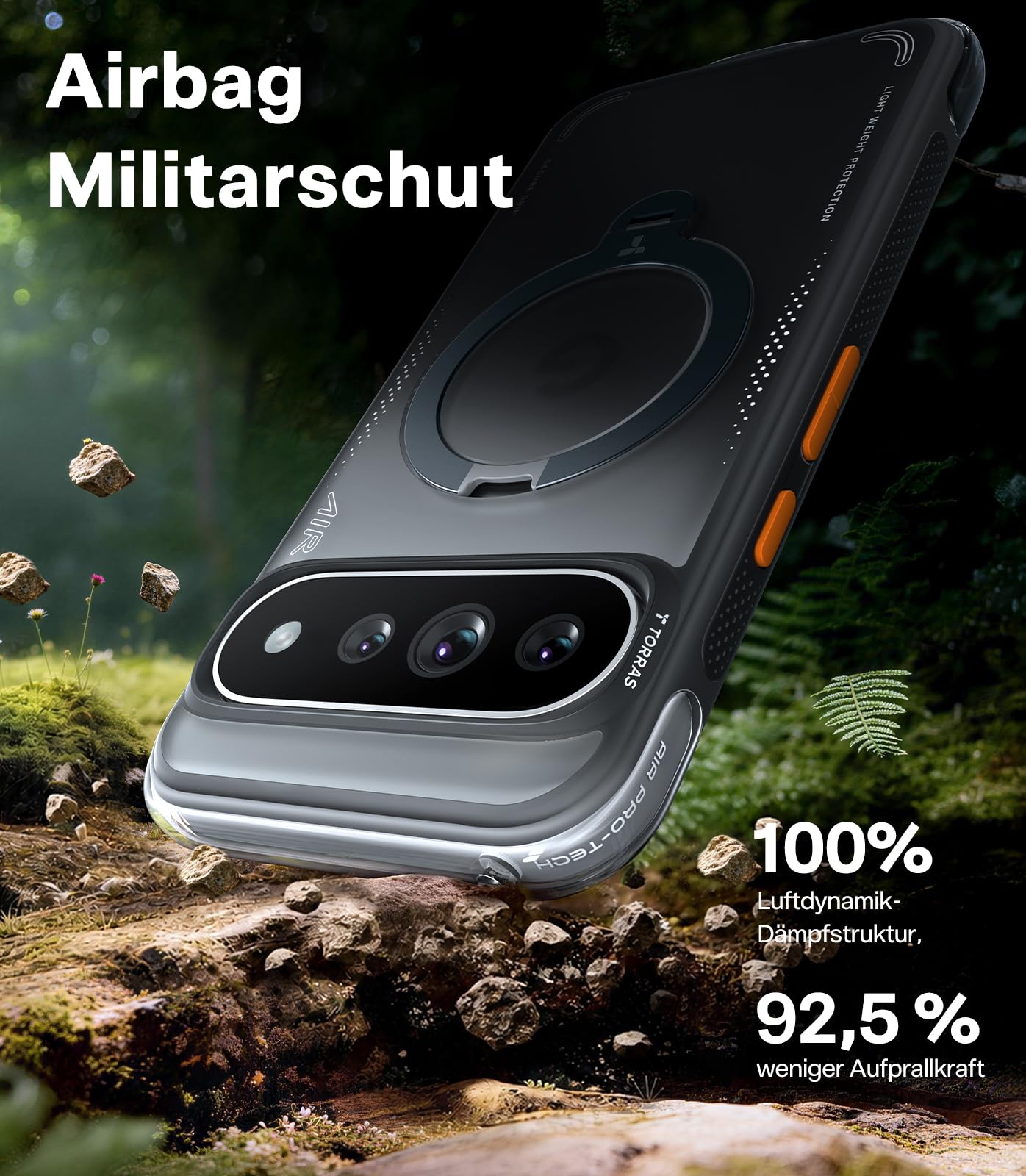 TORRAS Ostand Q3 Air für Google Pixel 11 Pro XL Schwarz