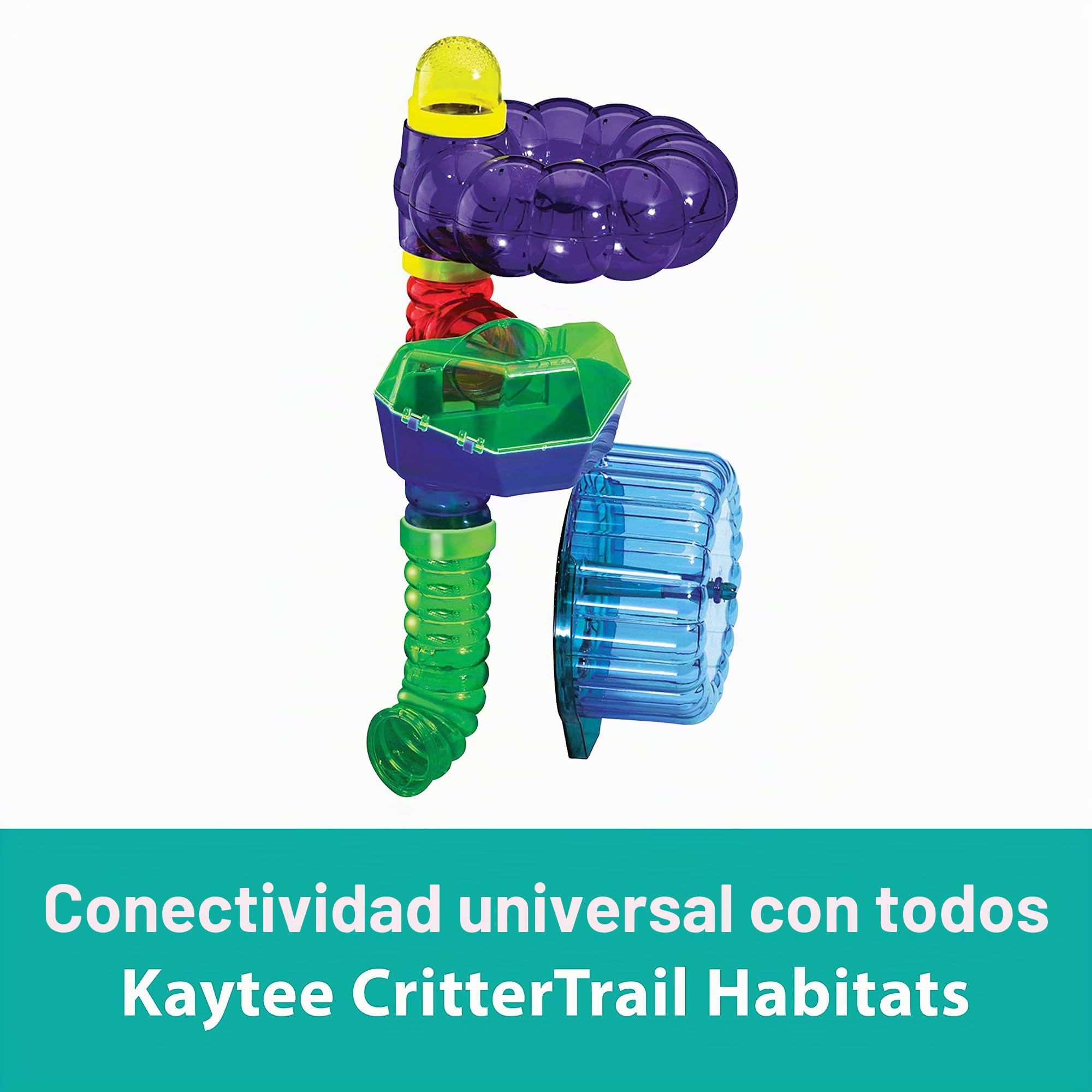 Kaytee/Superpet & Cages - Tubos de plástico de colores que se conectan para formar túneles para animalitos, 16 unidades