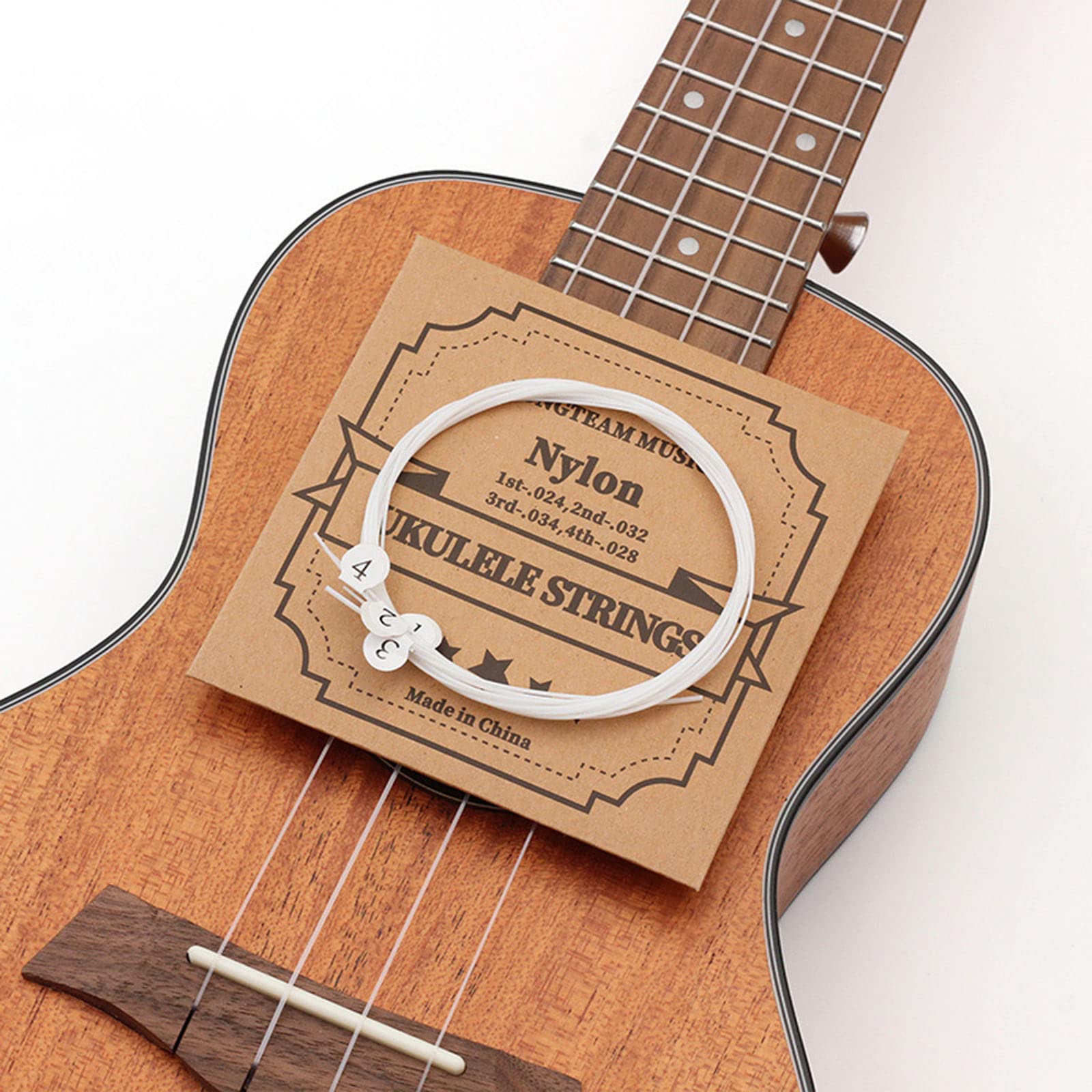 Ukulele Saiten Set 4 Stück Klar Nylon Saiten Ersatzteile Zubehör für Ukulele